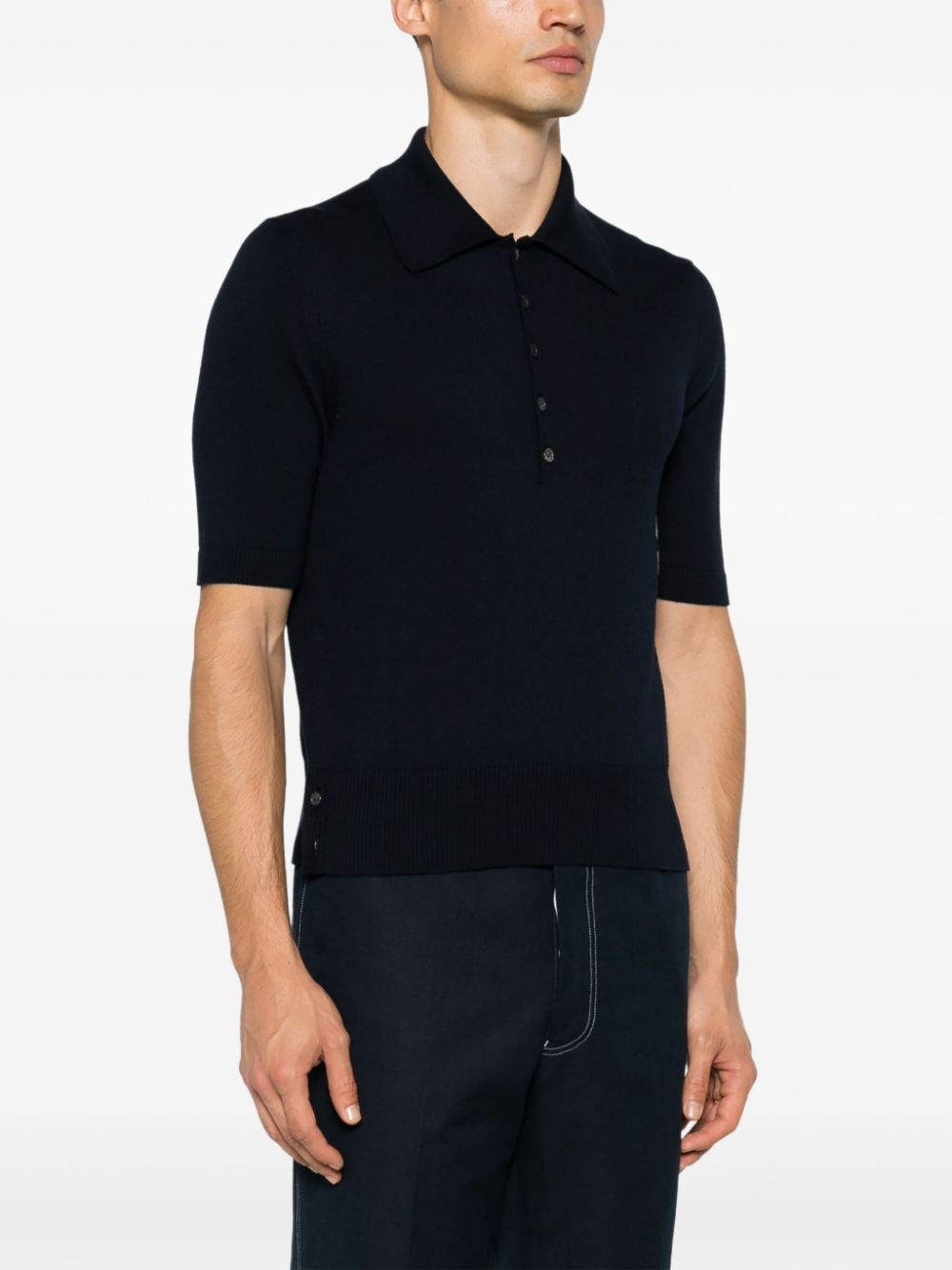 4-Bar knitted polo shirt - 3