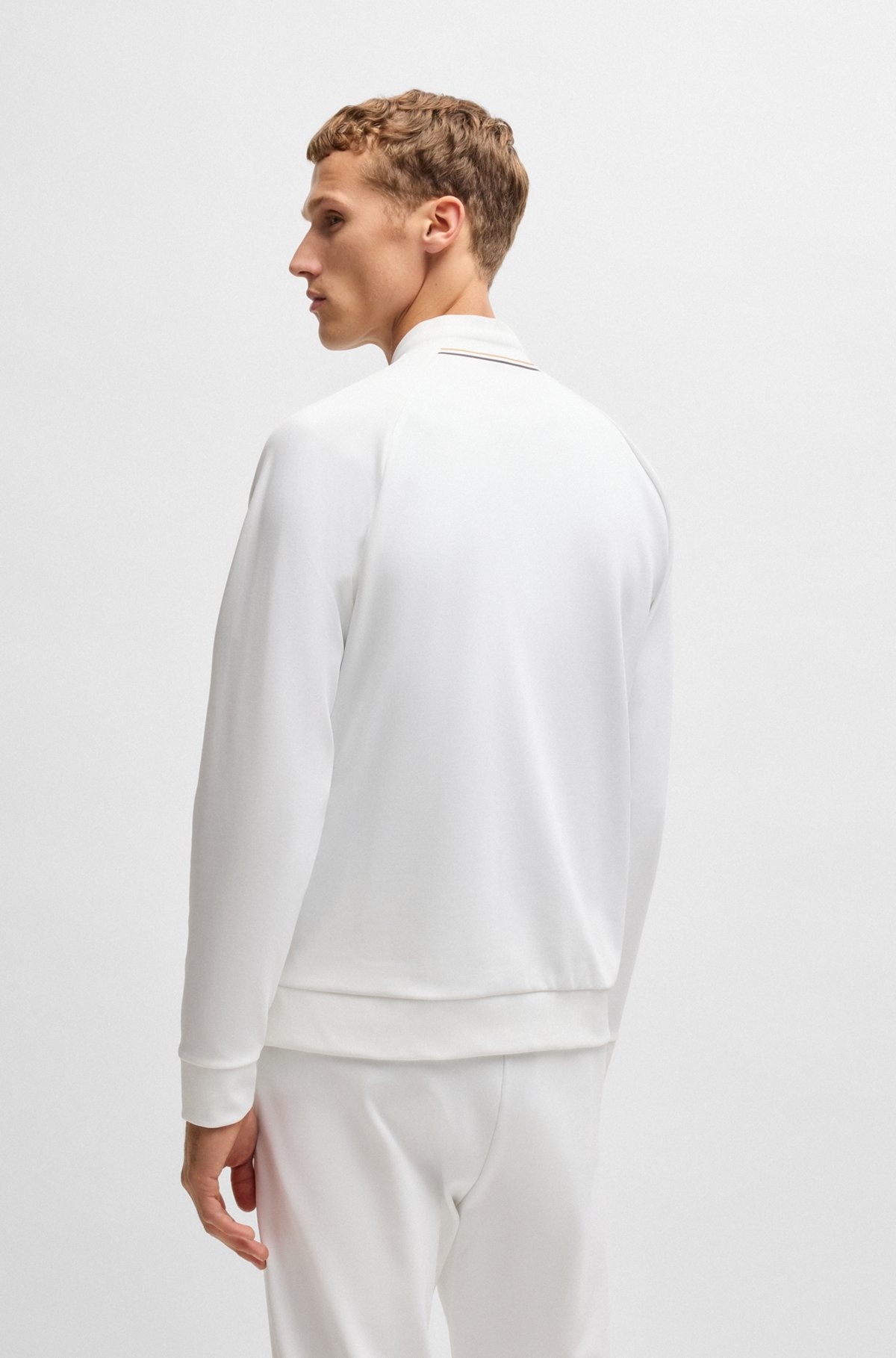 BOSS X MATTEO BERRETTINI REGULAR-FIT SWEATSHIRT IN STRETCH GABARDINE - 5
