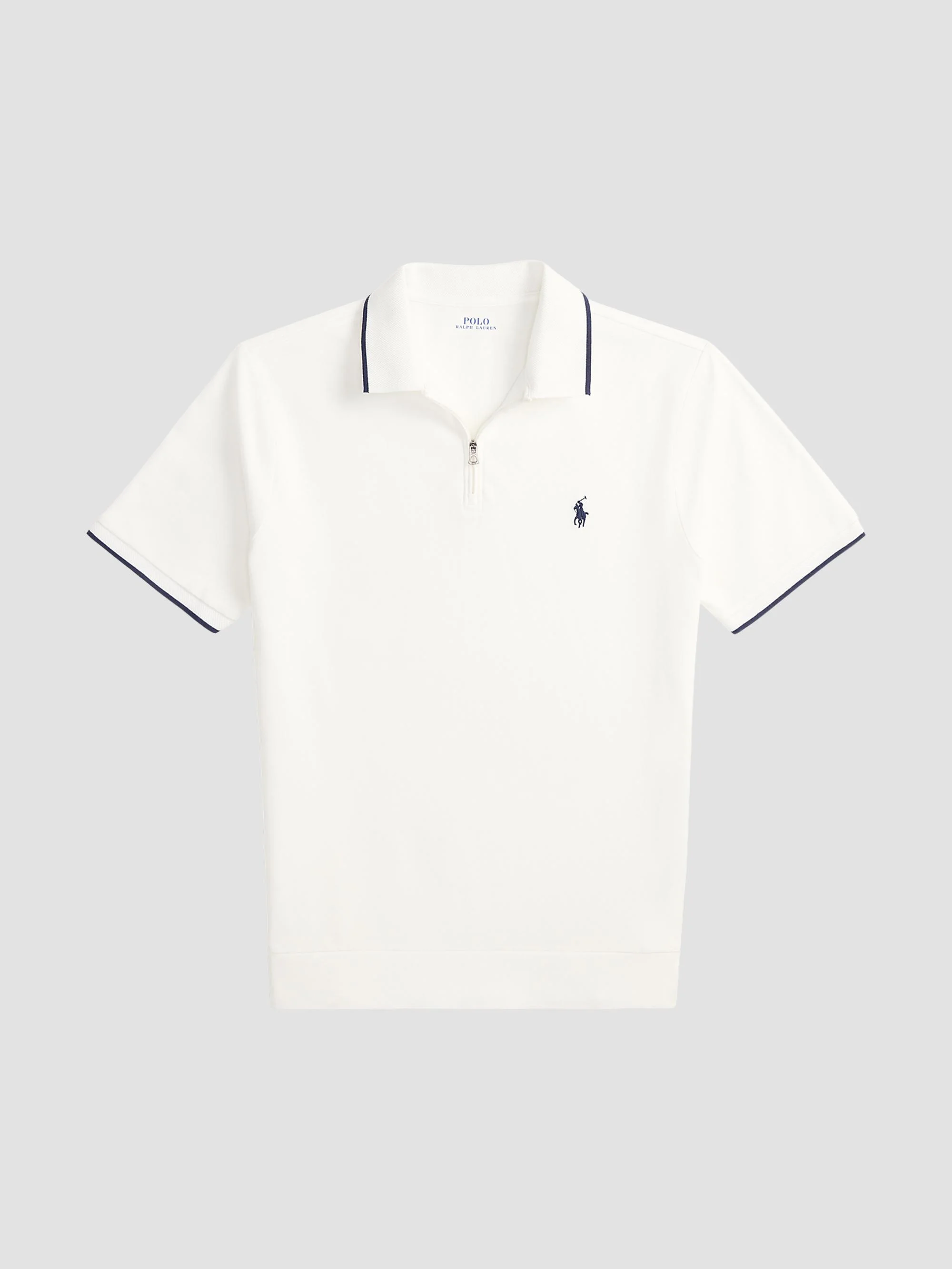 Men's Stretch Mesh Polo Shirt - White - 1