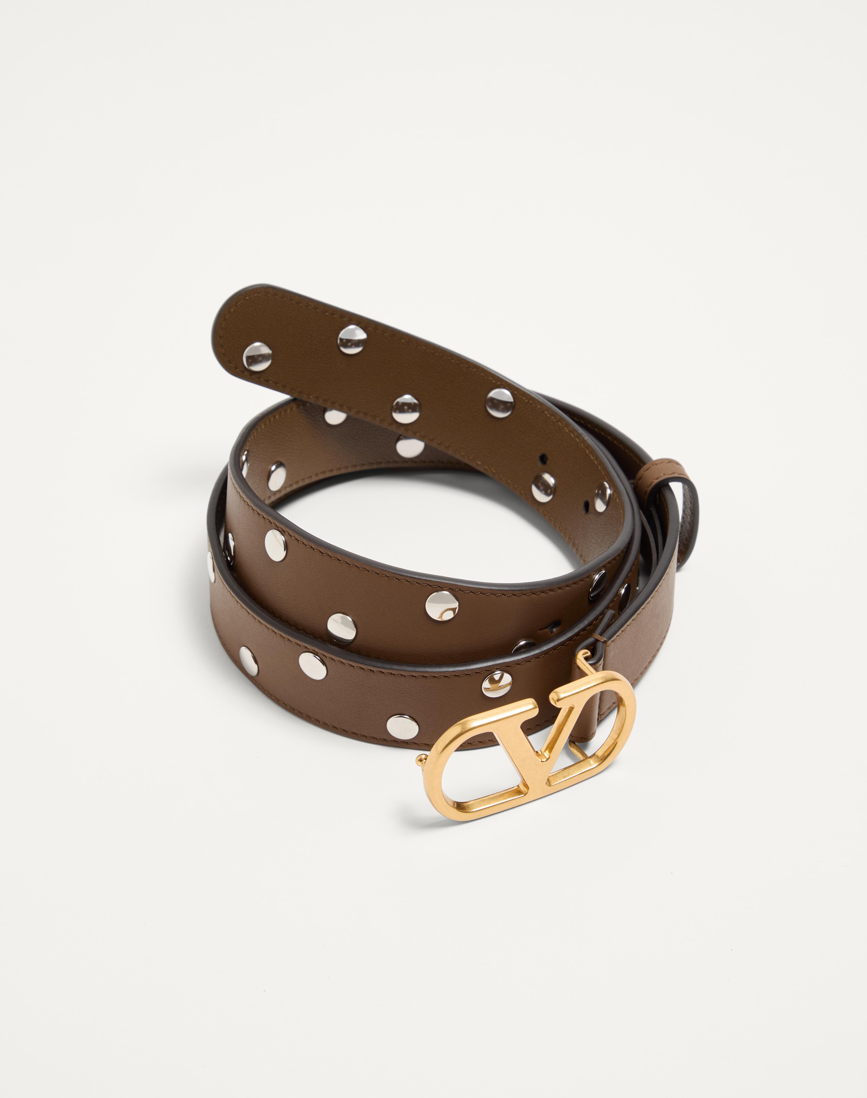 VLOGO SIGNATURE BELT IN SHINY CALFSKIN 30 MM - 3