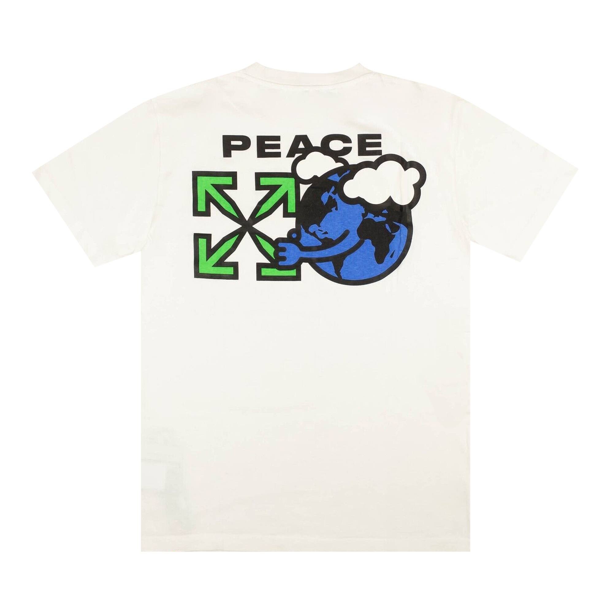 Off-White Worldwide Peace Slim Tee 'White' - 2