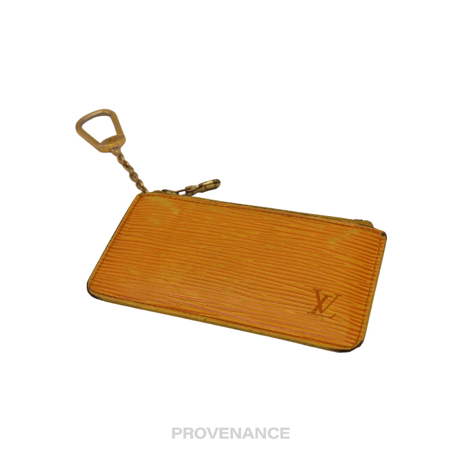 Louis Vuitton Key Pouch Cles - Tassil Yellow Epi Leather - 4