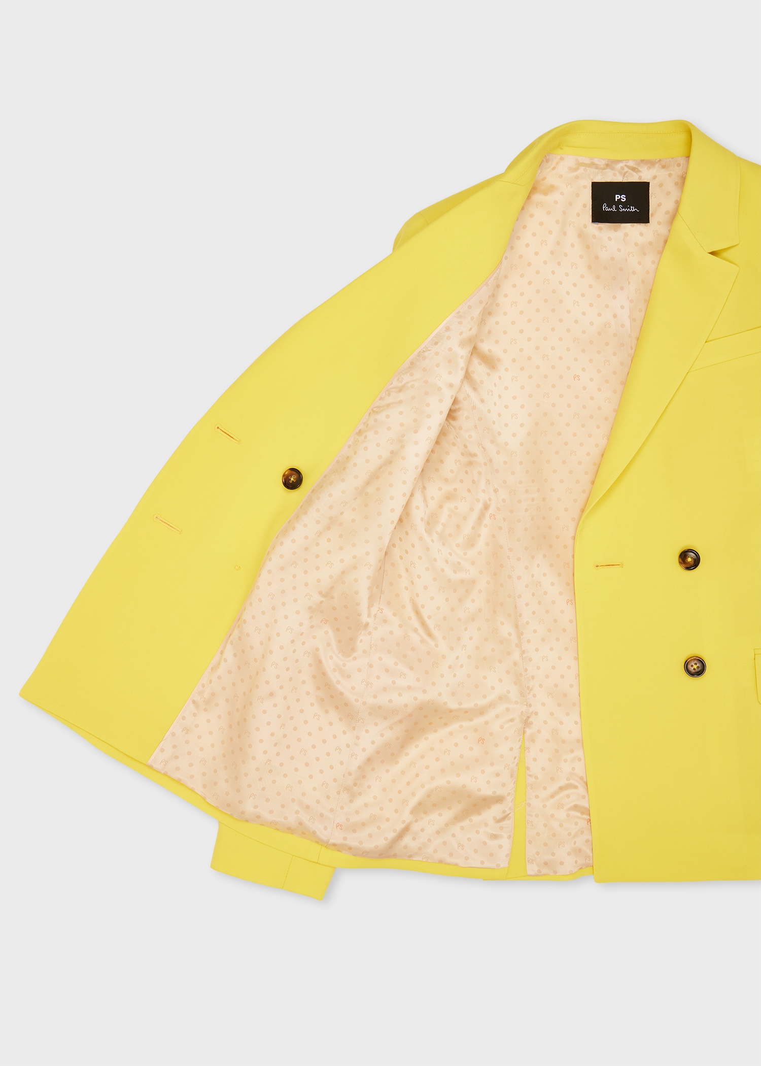 Women's Citrine Wool Double-Breasted Suit - 4