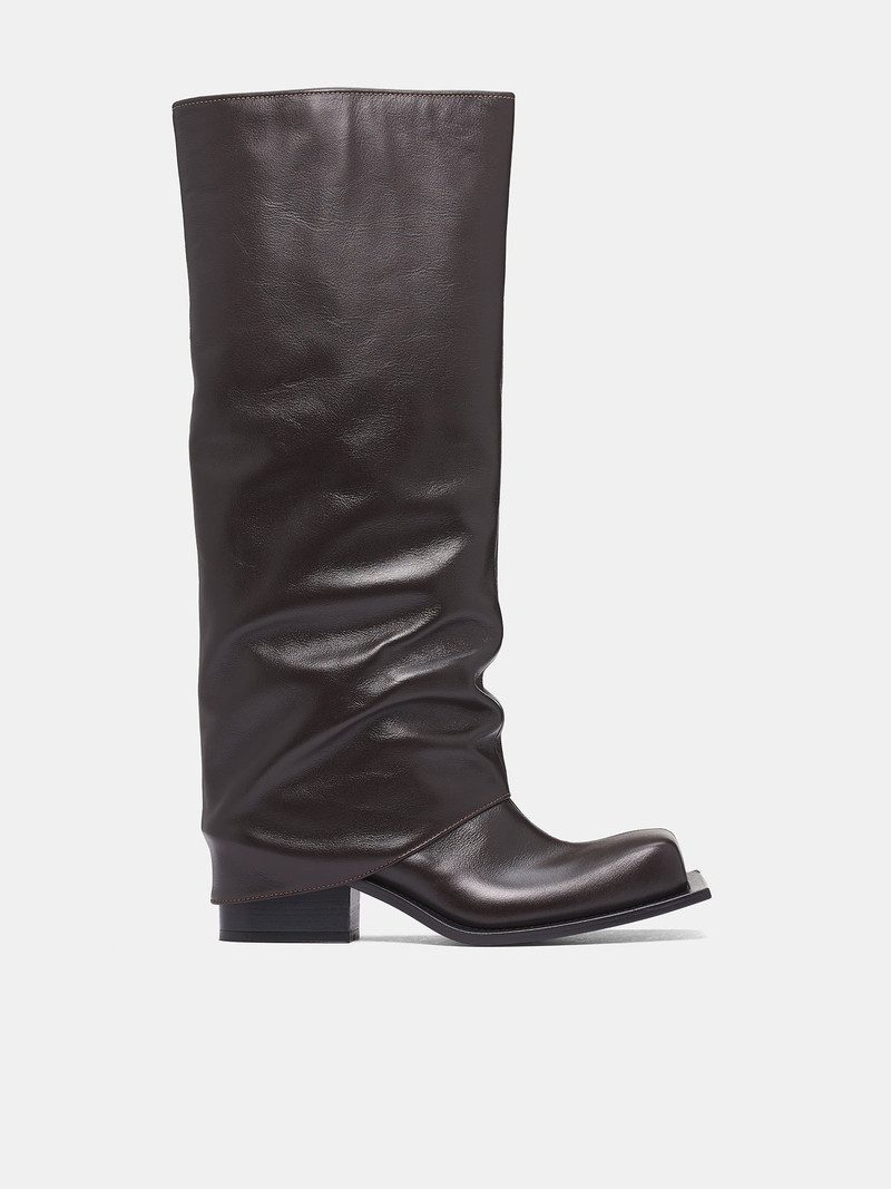 Havva Chunky Heel Leather Boots 1
