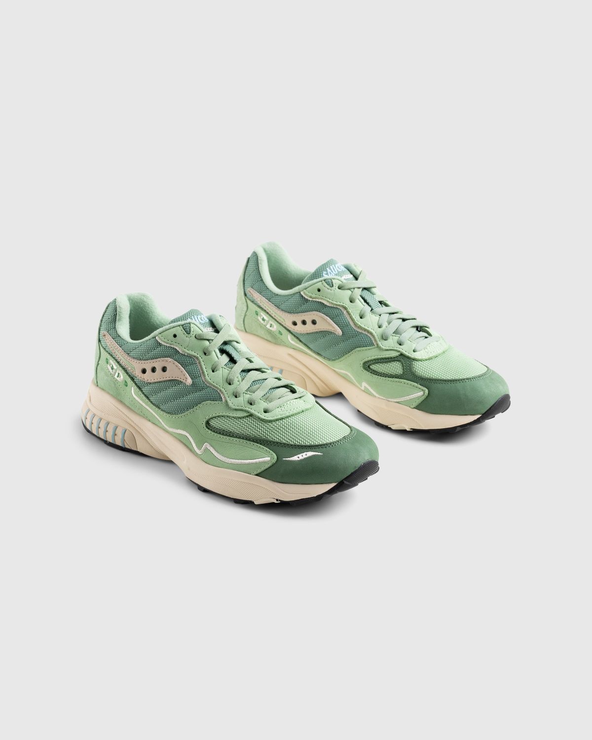 Saucony – 3D Grid Hurricane Green/Cream - 3