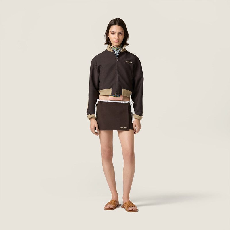 Miu Miu Kid mohair blouson jacket outlook