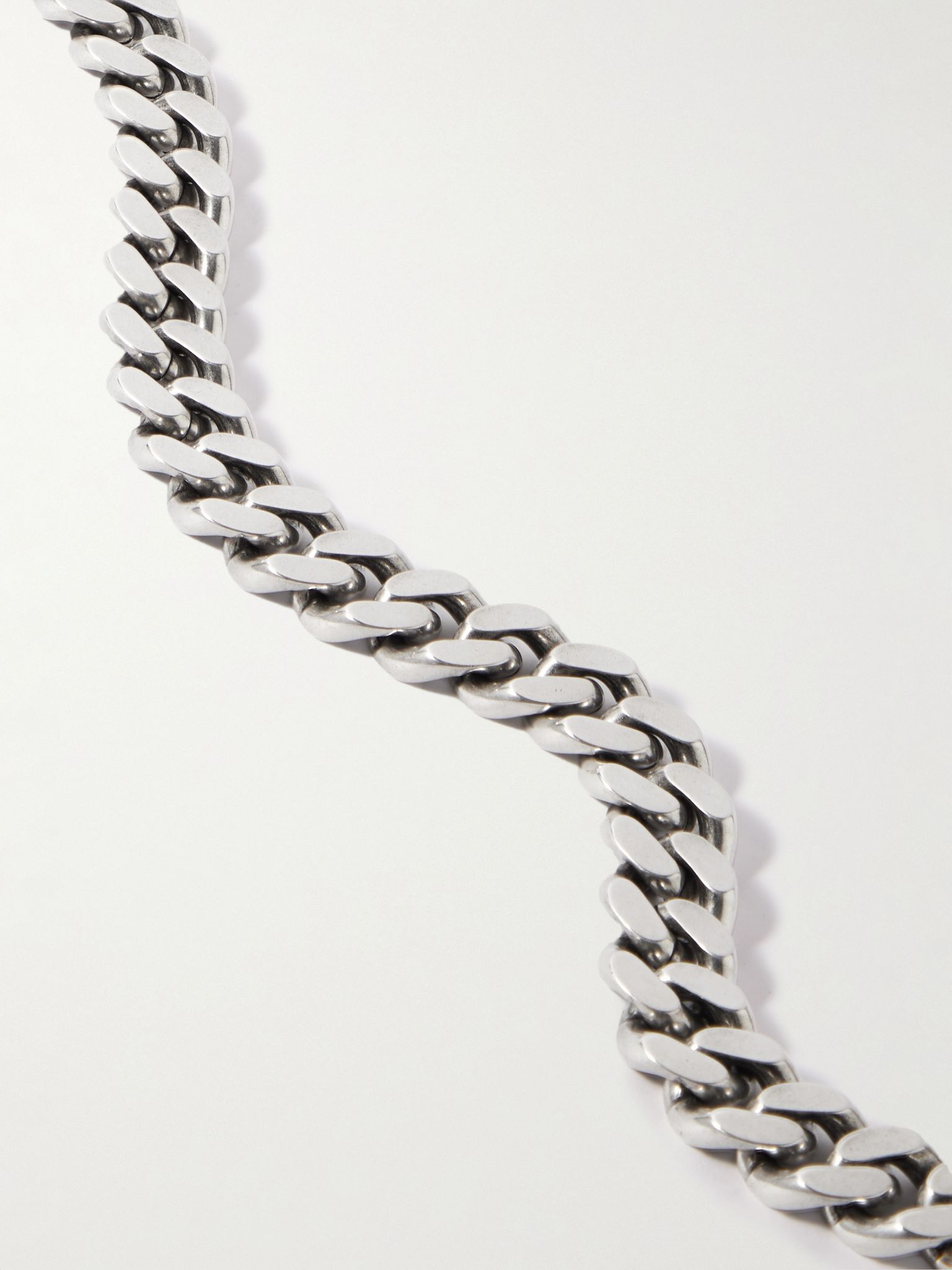 Silver-Tone Chain Necklace Silver - 4