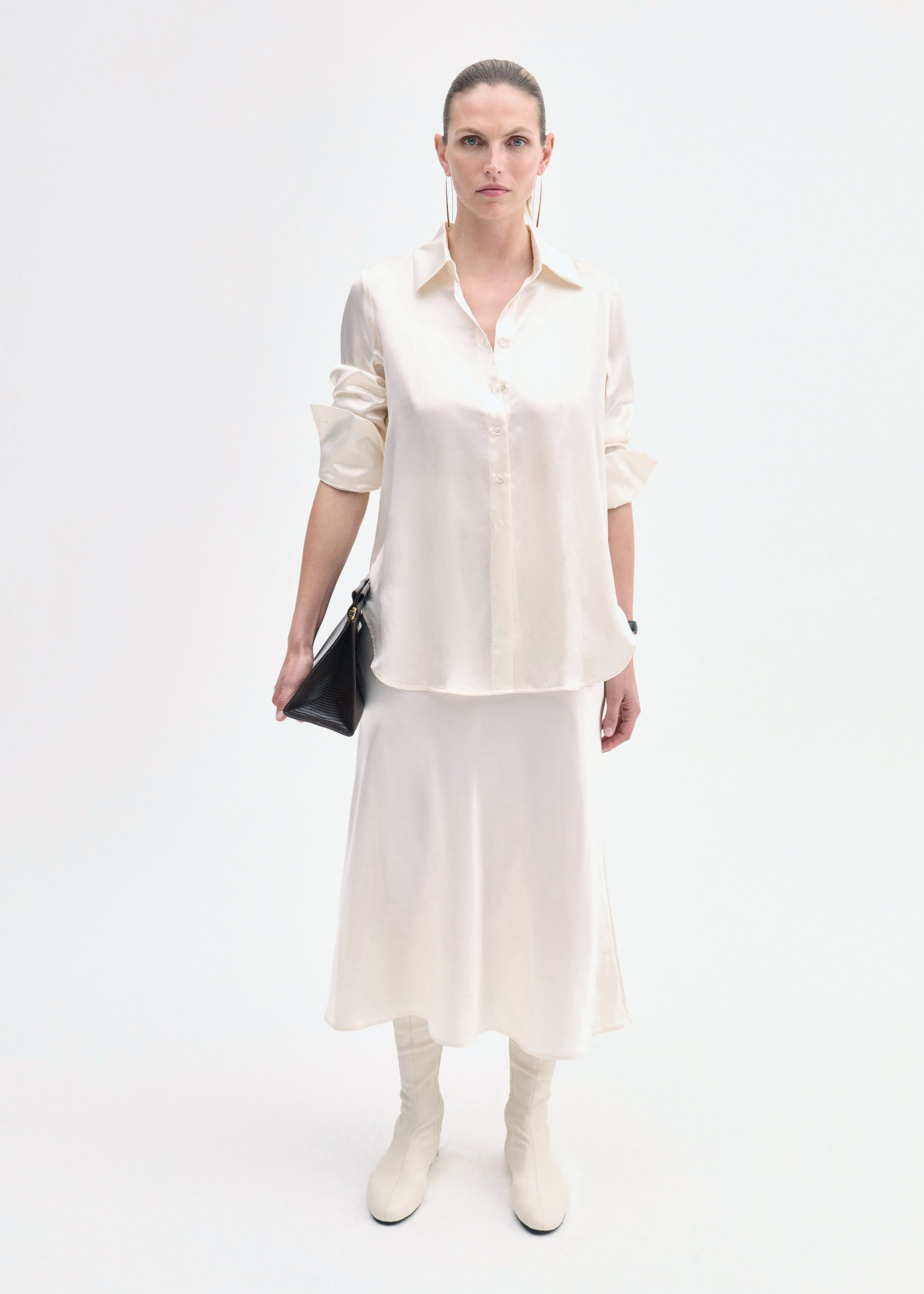 Button Down Shirt in Silk - 3