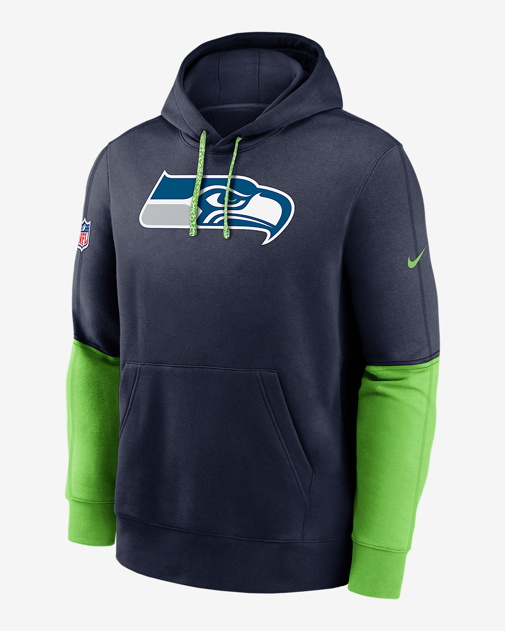 Seattle Seahawks Sideline Team Issue Club Men's Nike NFL Pullover Hoodie - 1