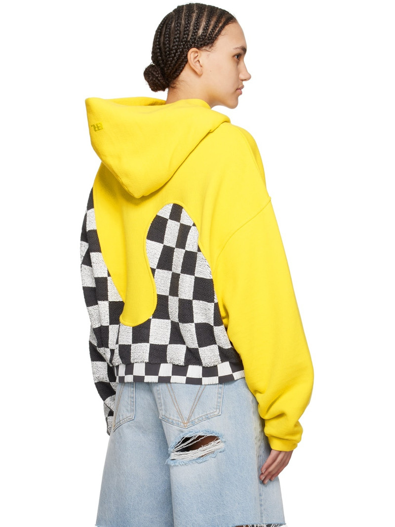 Yellow Paneled Hoodie 3