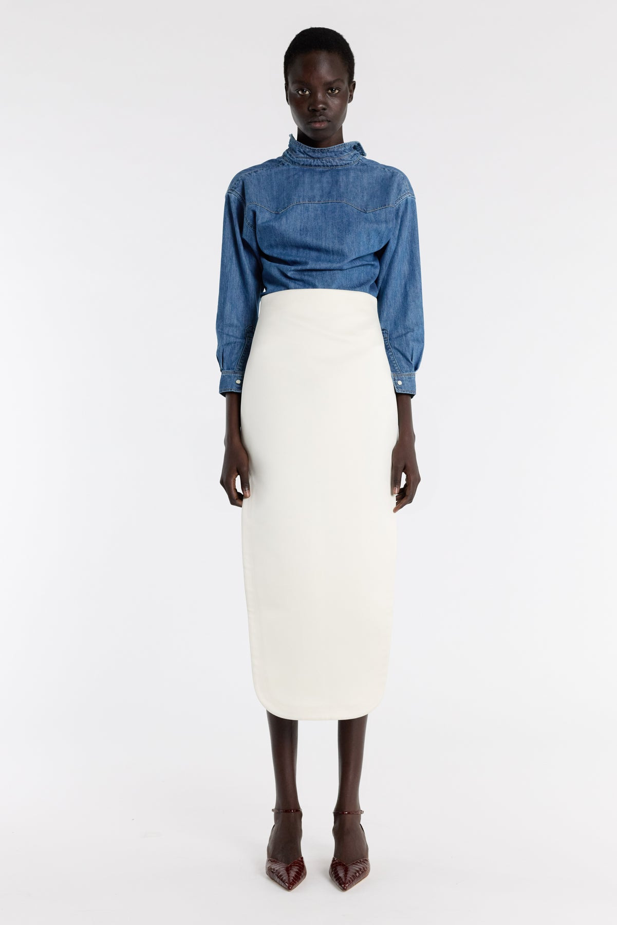 SLIT SKIRT IVORY - 9