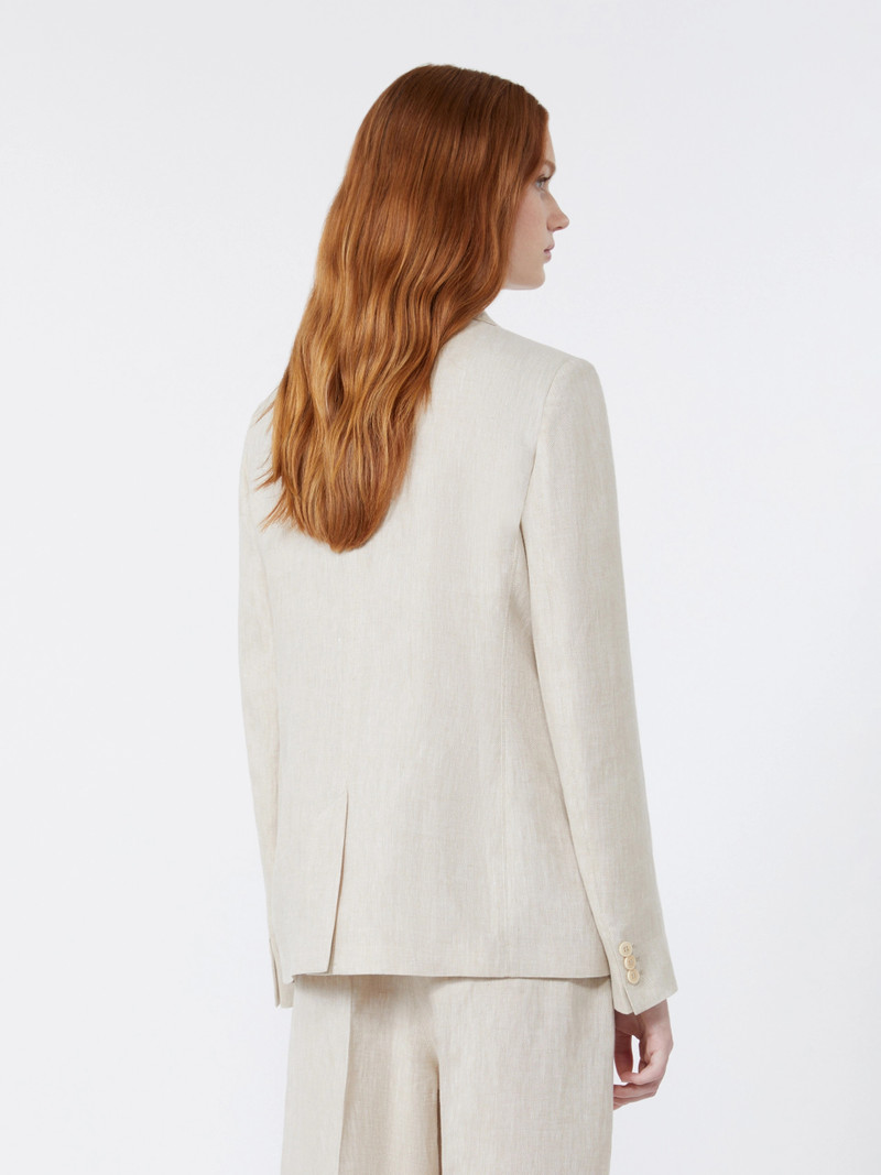 NALUT Linen canvas blazer - ECRU 4