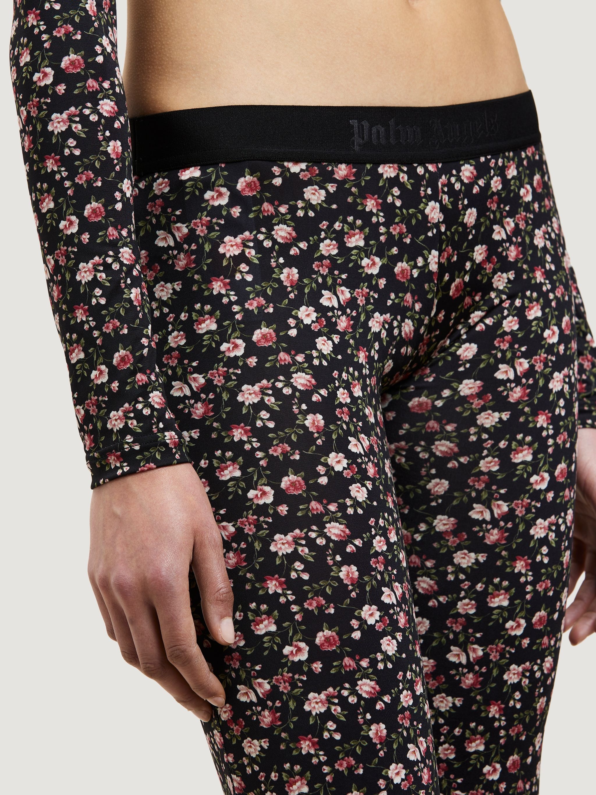 FLOWERS PRINT LOGO LEGGINGS - 6