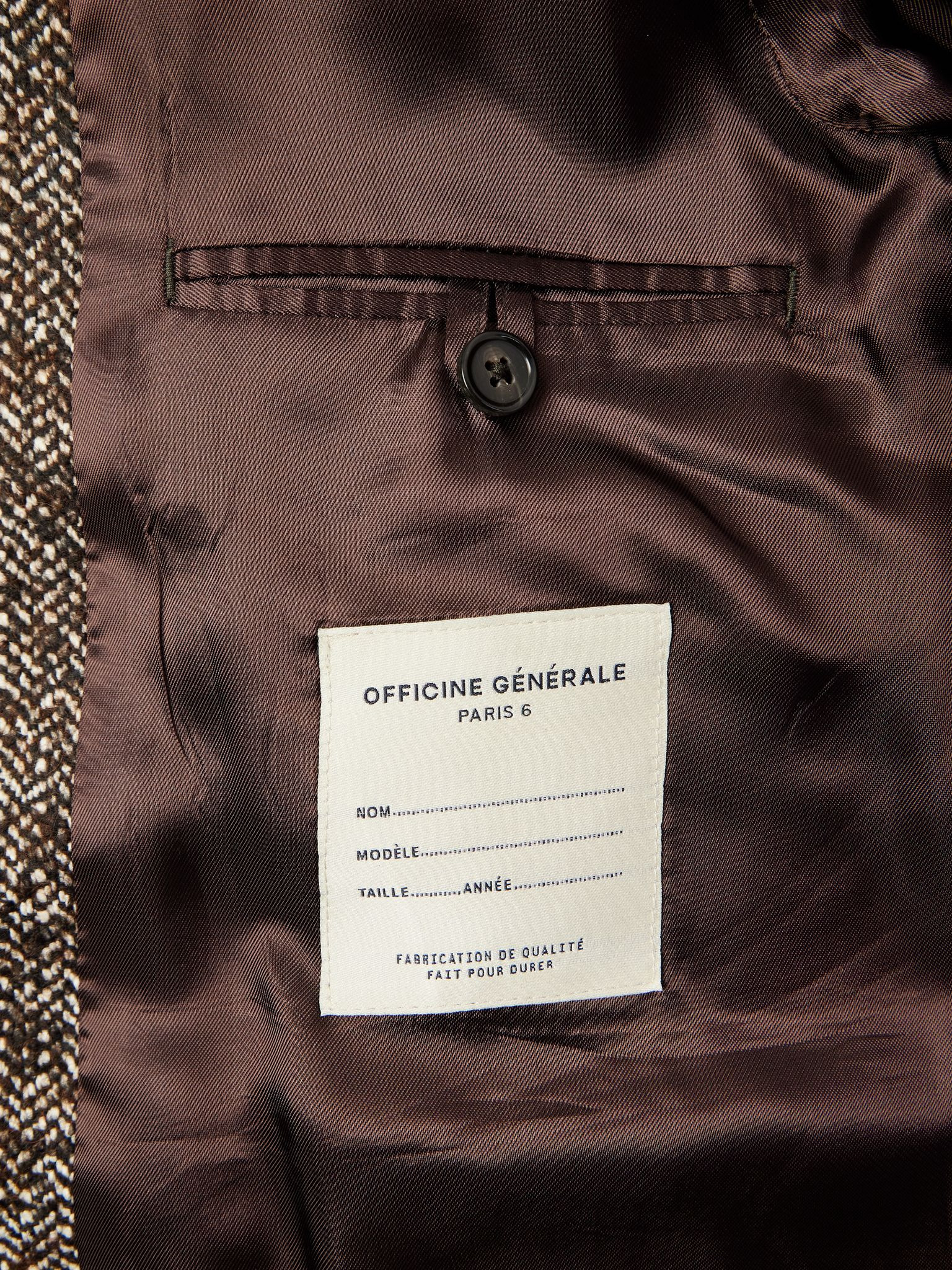 Hudson Herringbone Woven Coat Brown - 6