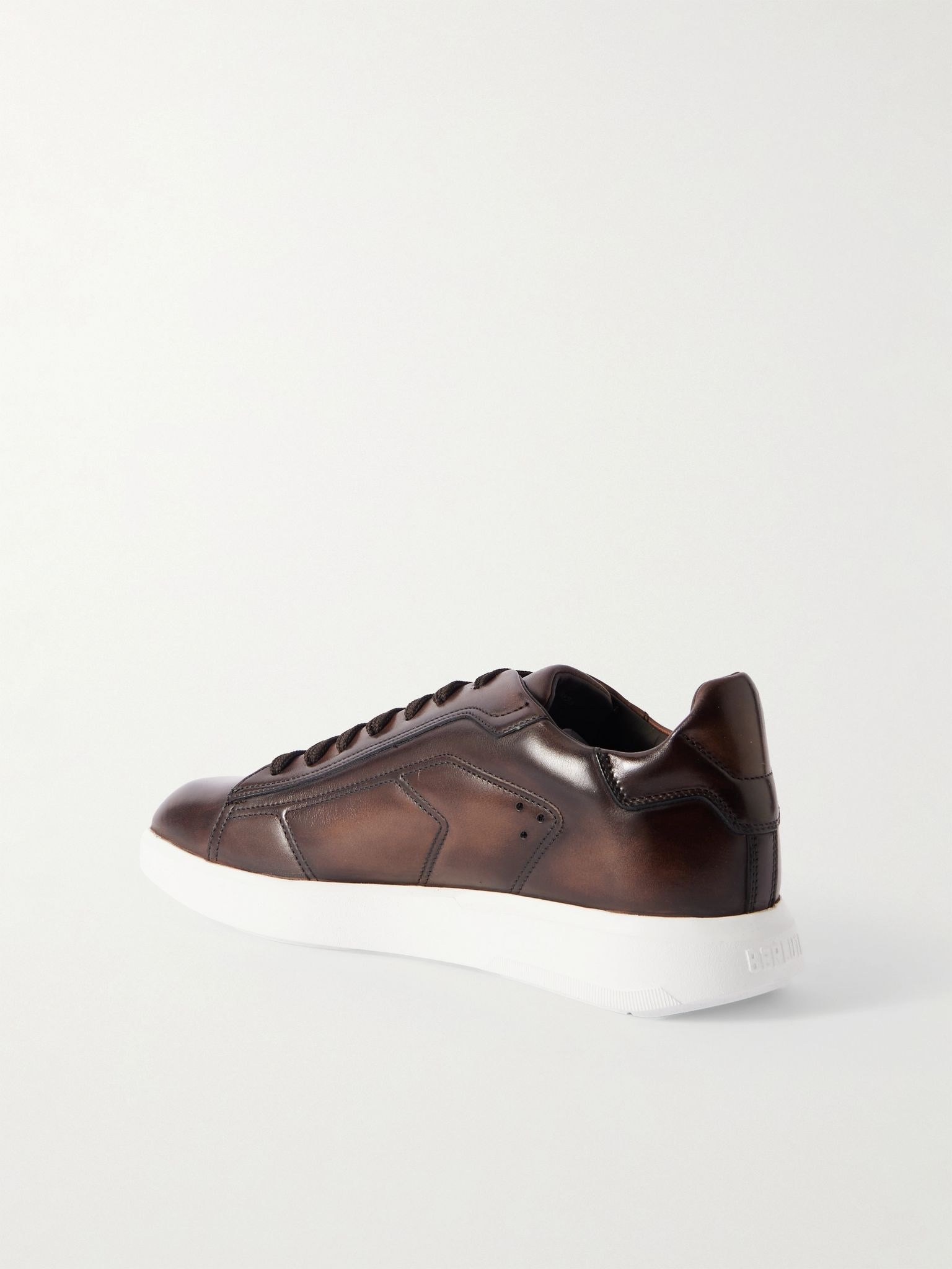 Stellar Venezia Leather Sneakers Dark brown - 4