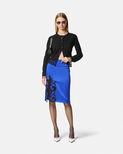 VERSACE Barocco Lace Midi Skirt outlook