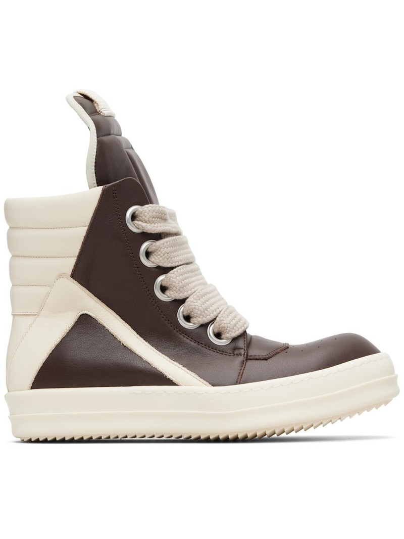 Brown Temple Jumbolace Geobasket Sneakers 1