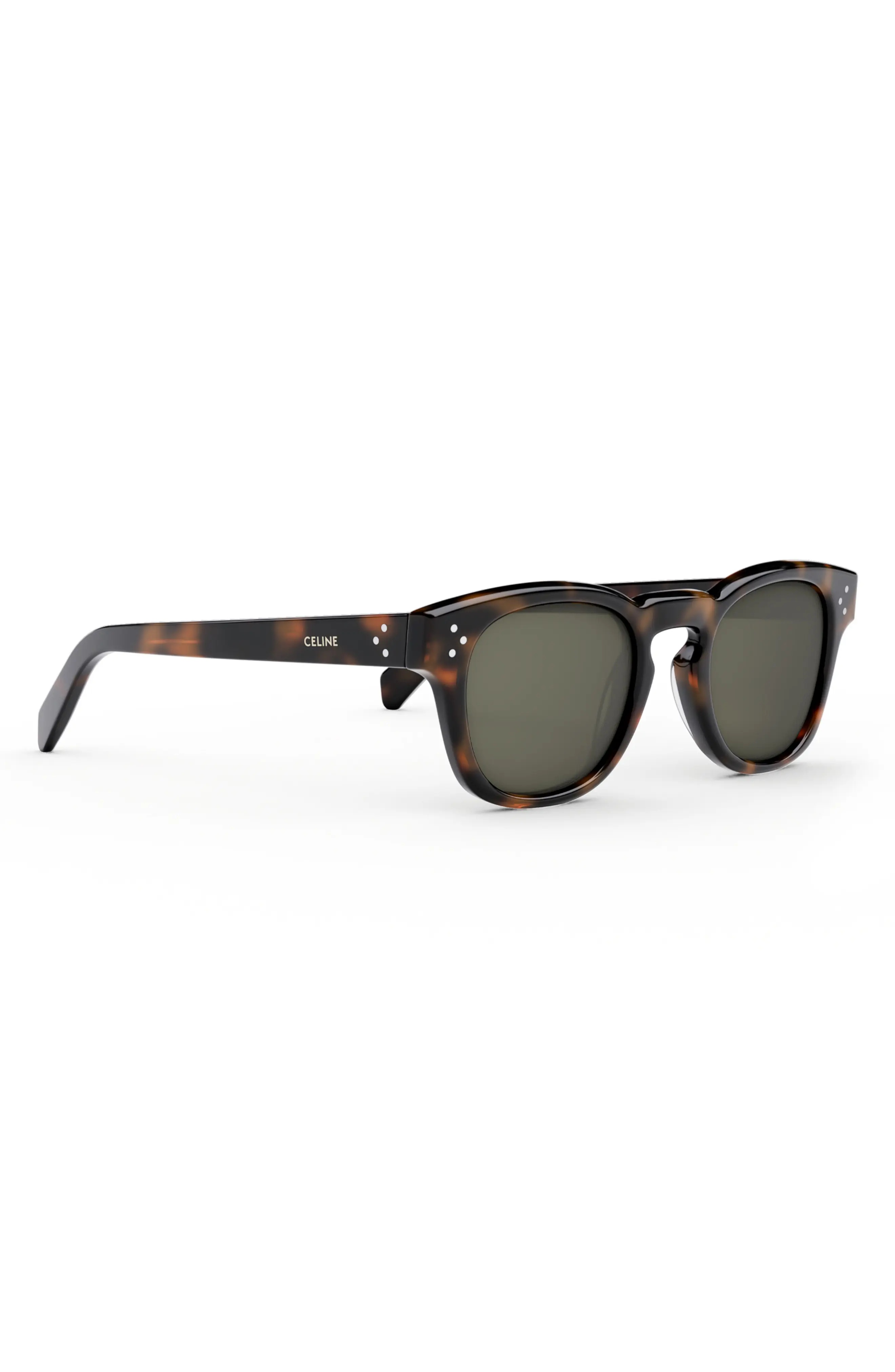 Bold 3 Dots 49mm Square Sunglasses in Blonde Havana /Green - 7