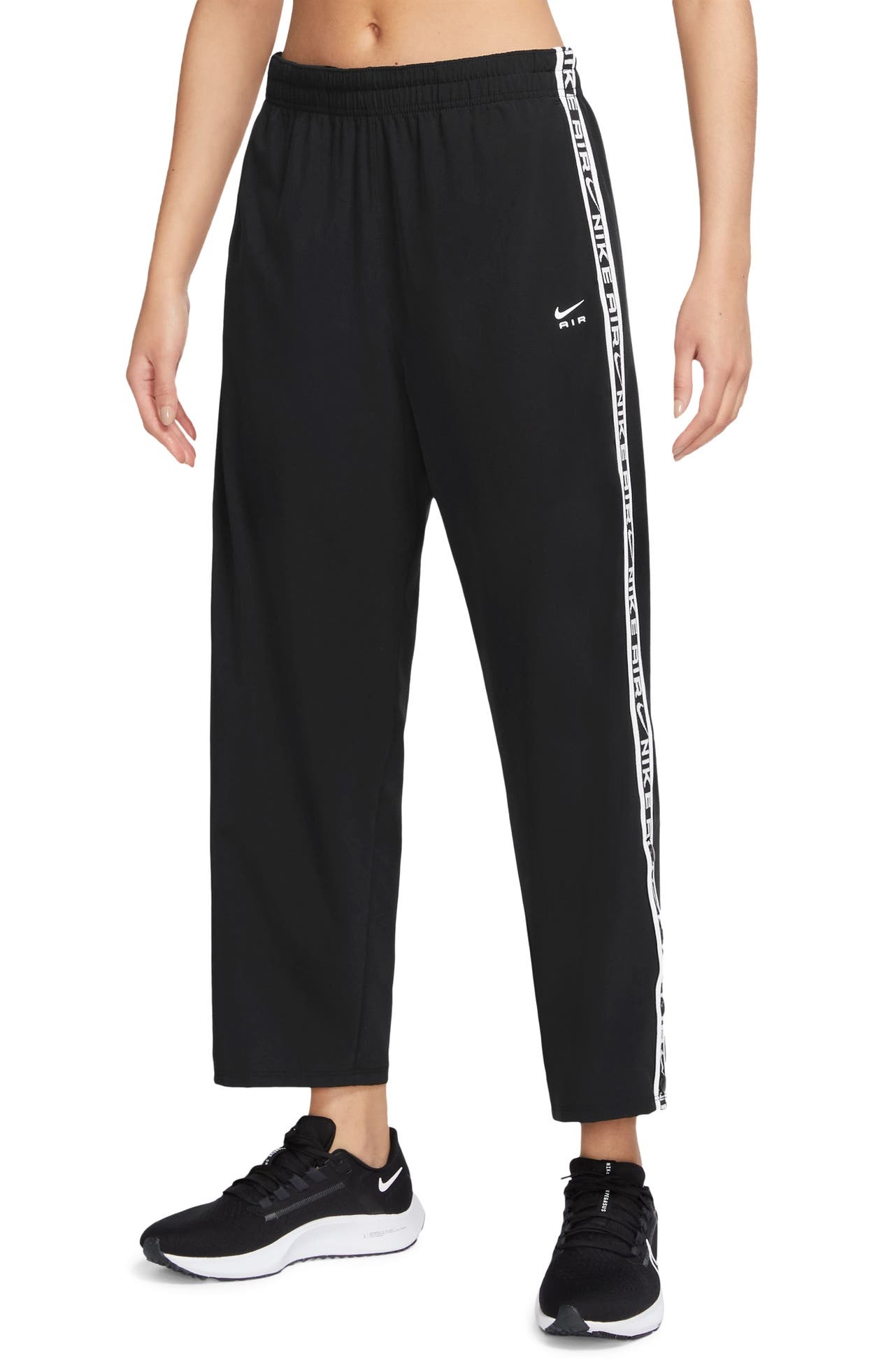 Nike Air Dri-FIT Running Pants in Black/Black/White at Nordstrom - 1