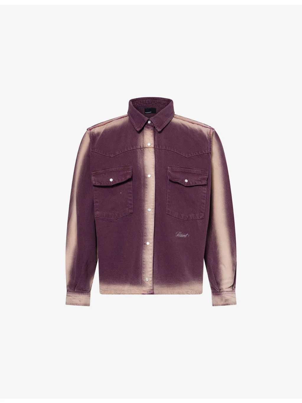 Shadow Wash Long-Sleeve Denim Shirt - 1