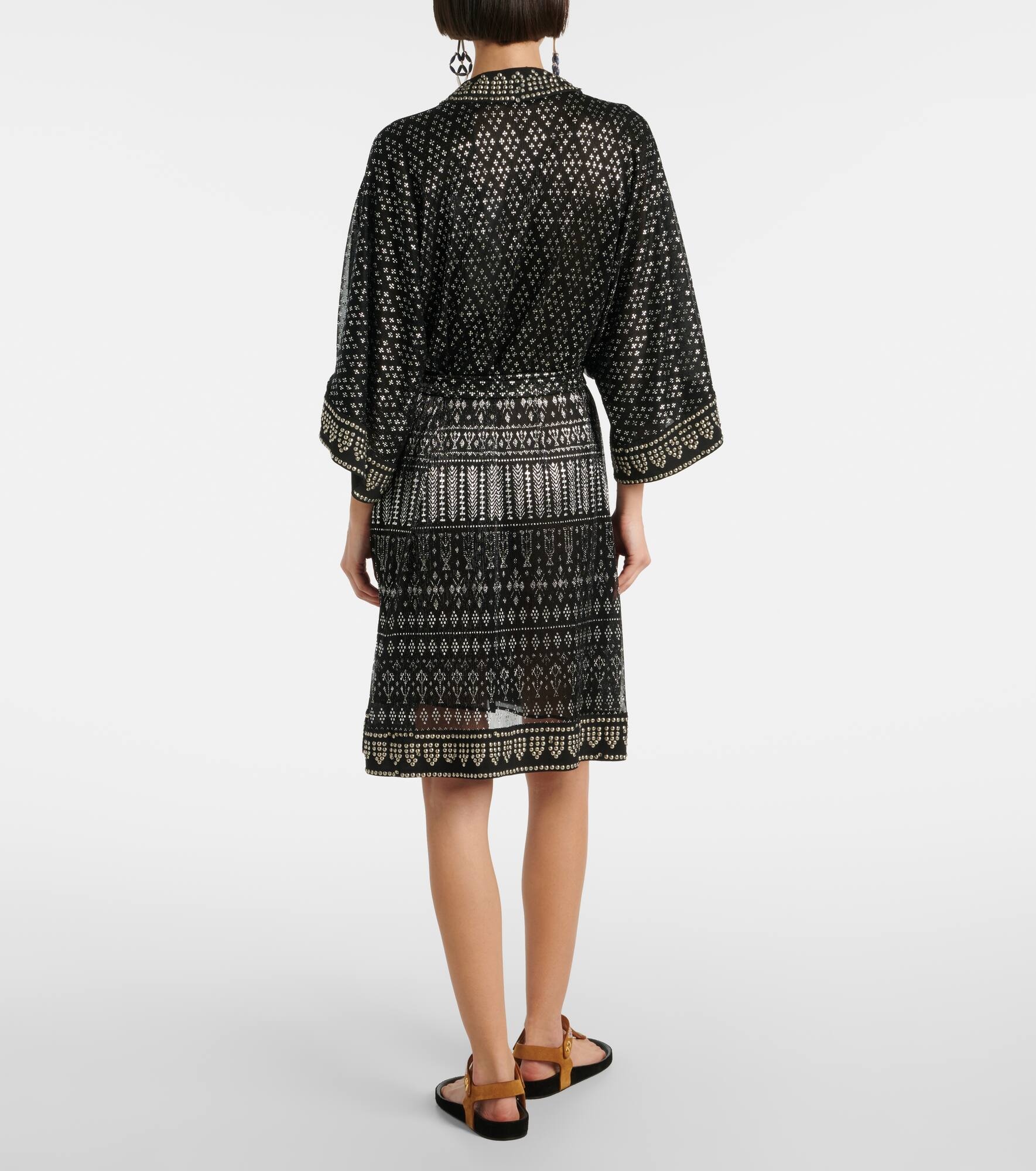 Nawel embellished lamé minidress - 3