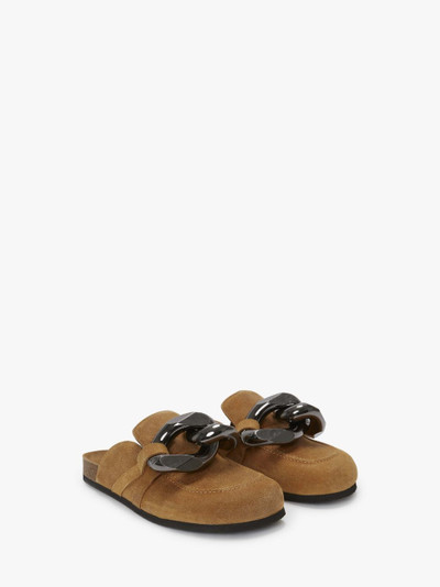 JW Anderson CHAIN LOAFER LEATHER MULES outlook