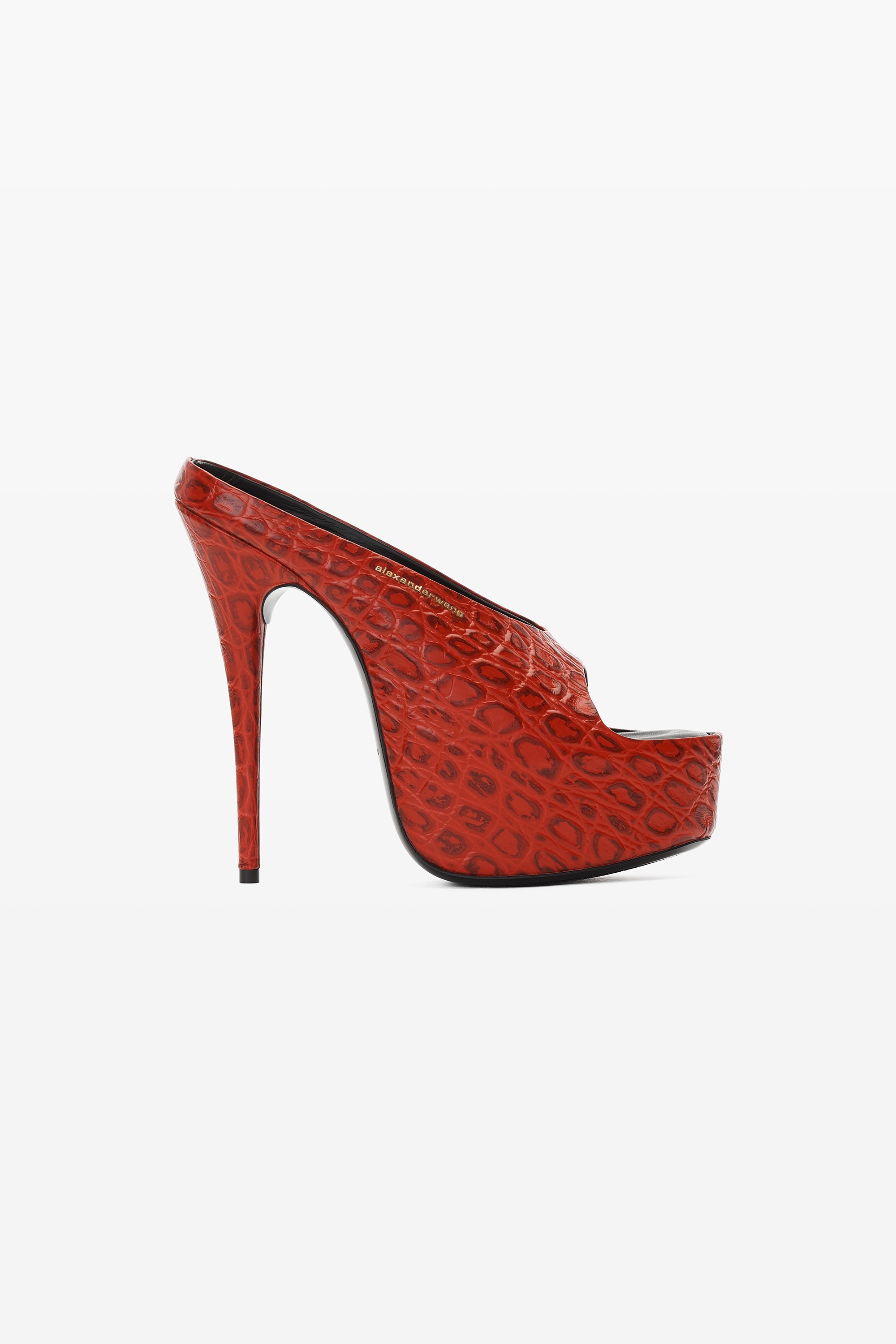 DESTINY 150 SANDAL IN CROC EMBOSSED COW LEATHER - 1
