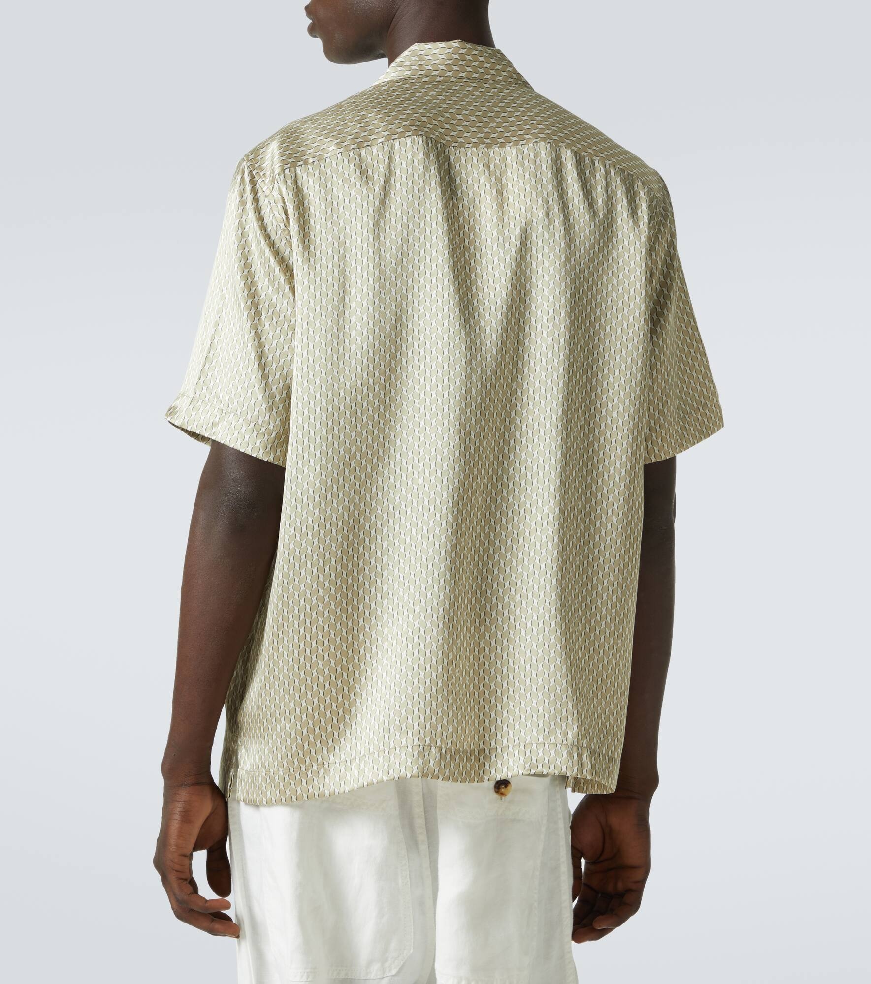 Roberto printed silk bowling shirt - 4