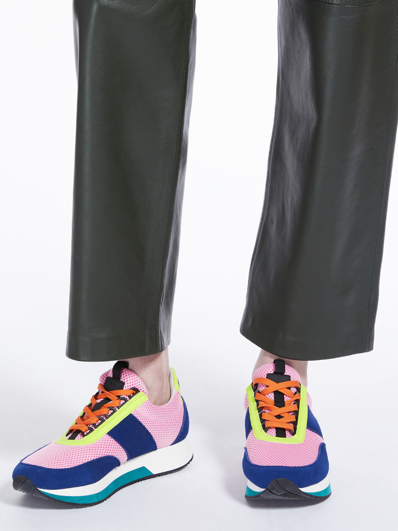 RARO Technical fabric and leather sneakers 6