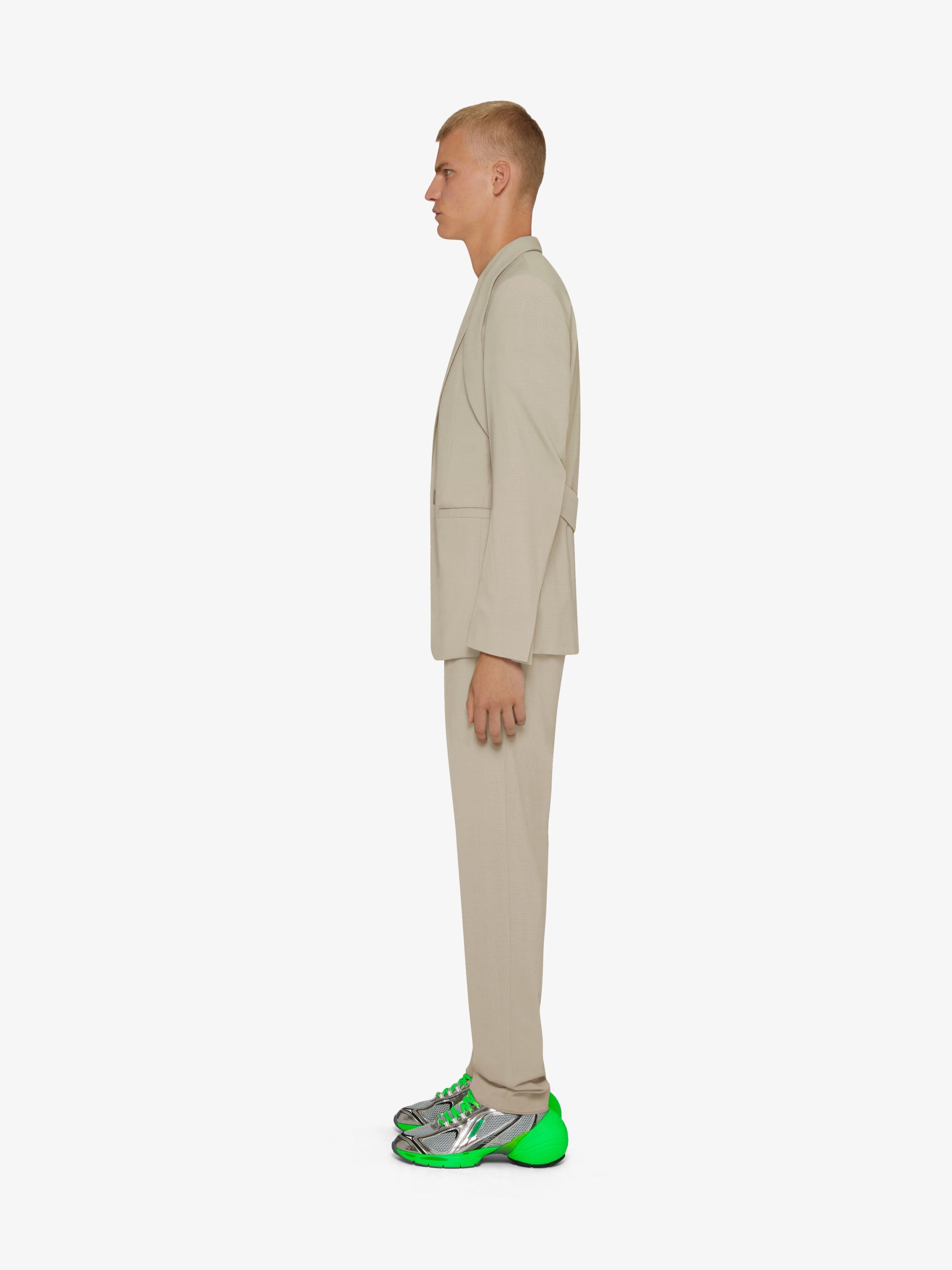 SLIM FIT PANTS IN WOOL - 3