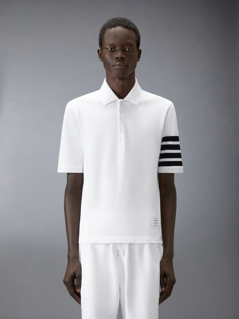 Thom Browne PIQUE 4-BAR POLO outlook