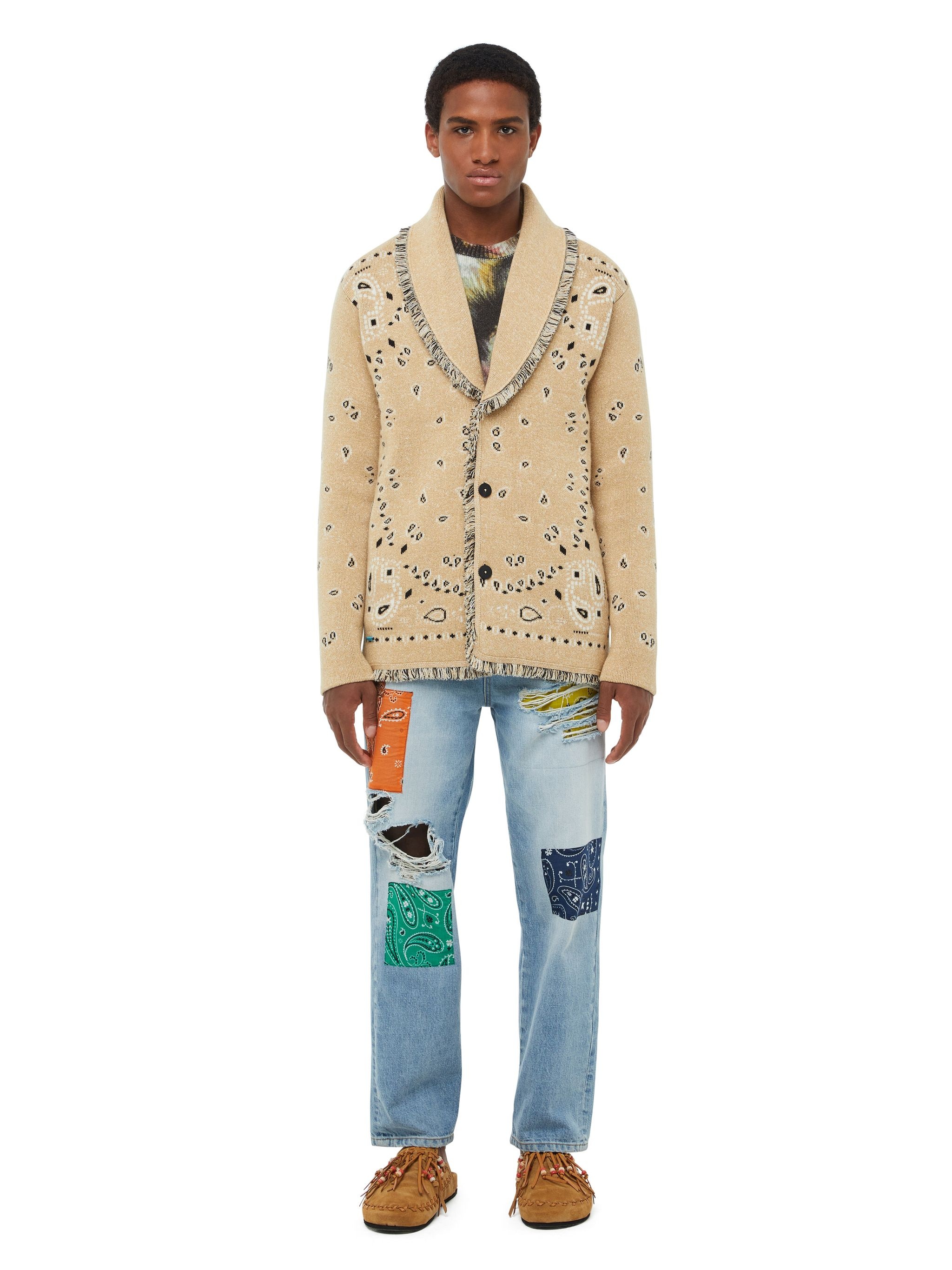 Bandana Jacquard Cardigan - 4
