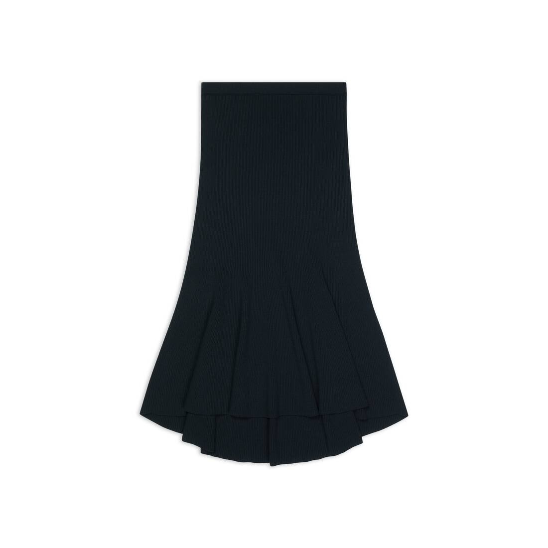 Women's Godet Skirt in Black - 1