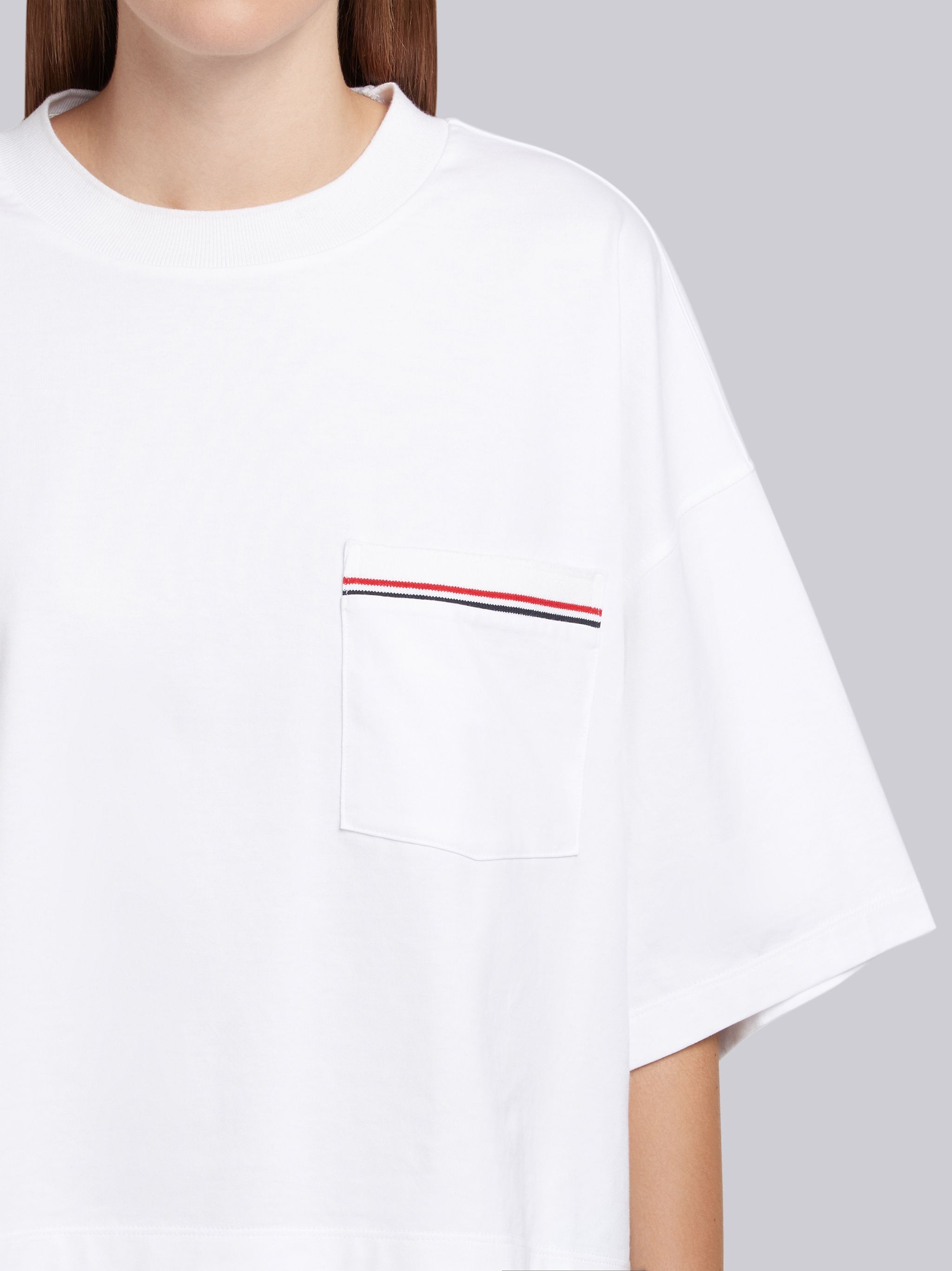 RWB-stripe boxy T-shirt - 5