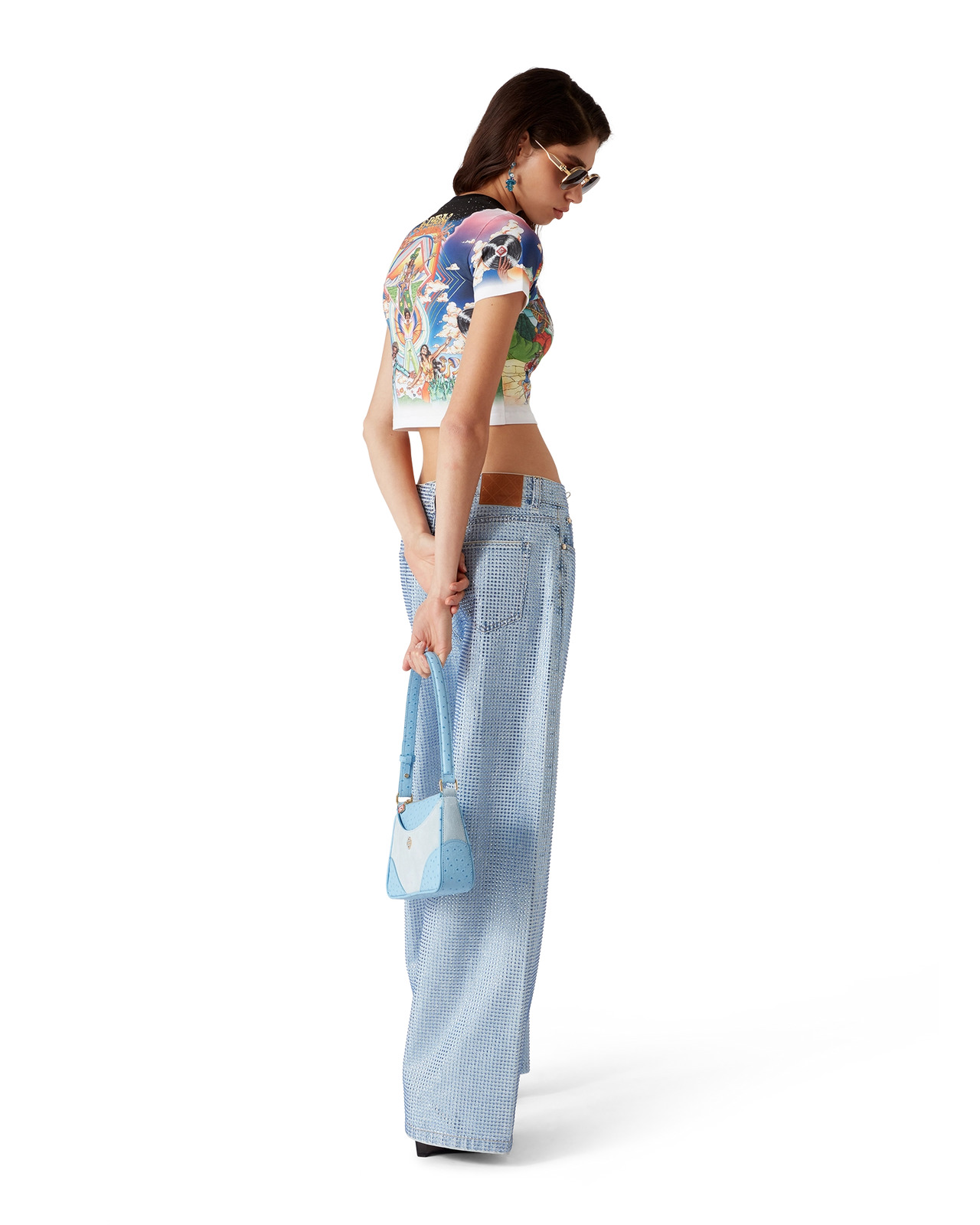 La Musique Cropped T-Shirt | Casablanca Paris - 3