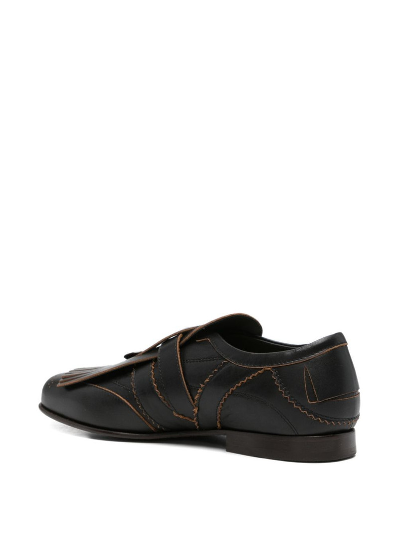 kiltie-fringe buckled monk shoes 3