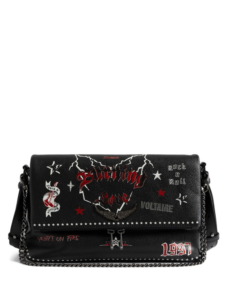 Rock Nano Punk star-embellished chain shoulder bag 1