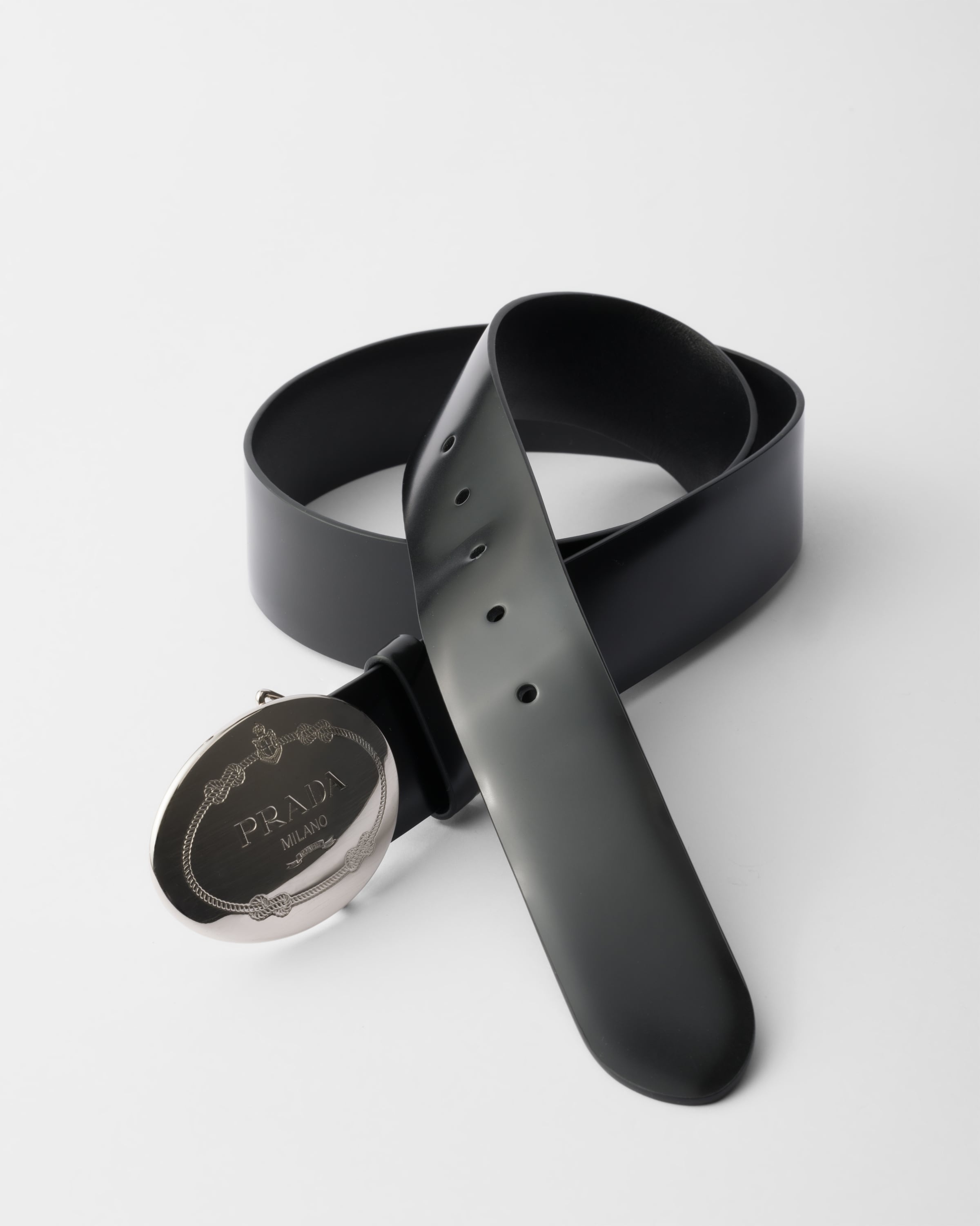 Brushed leather belt - 3
