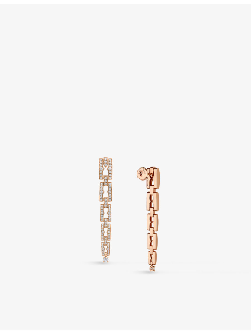 B.zero1 18ct rose-gold and 1.41ct brilliant-cut diamond drop earrings - 3