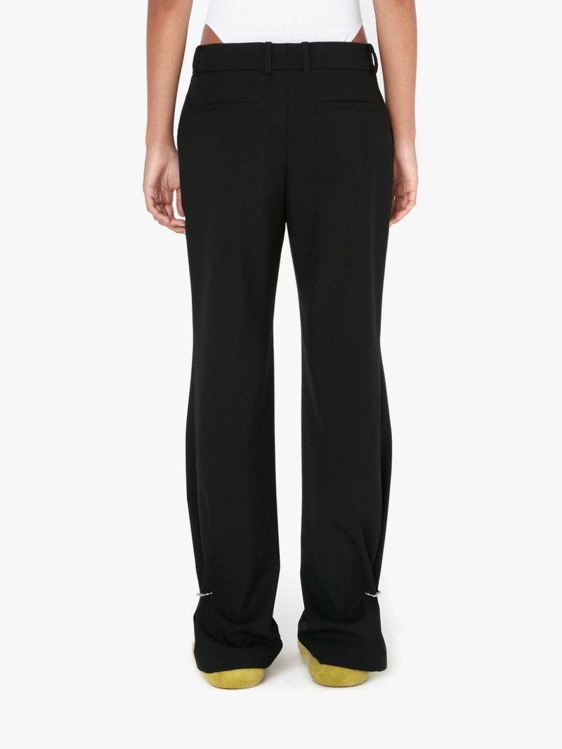RING DETAIL SLIM LEG TROUSERS 3