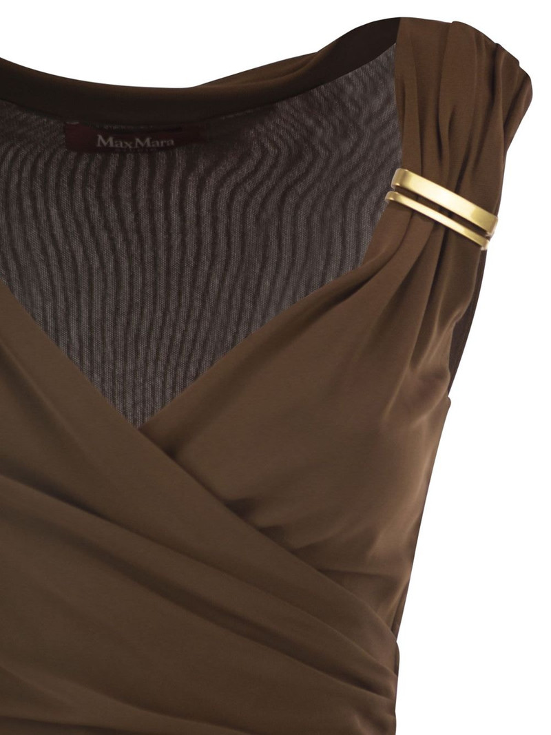Aureo draped midi dress 4