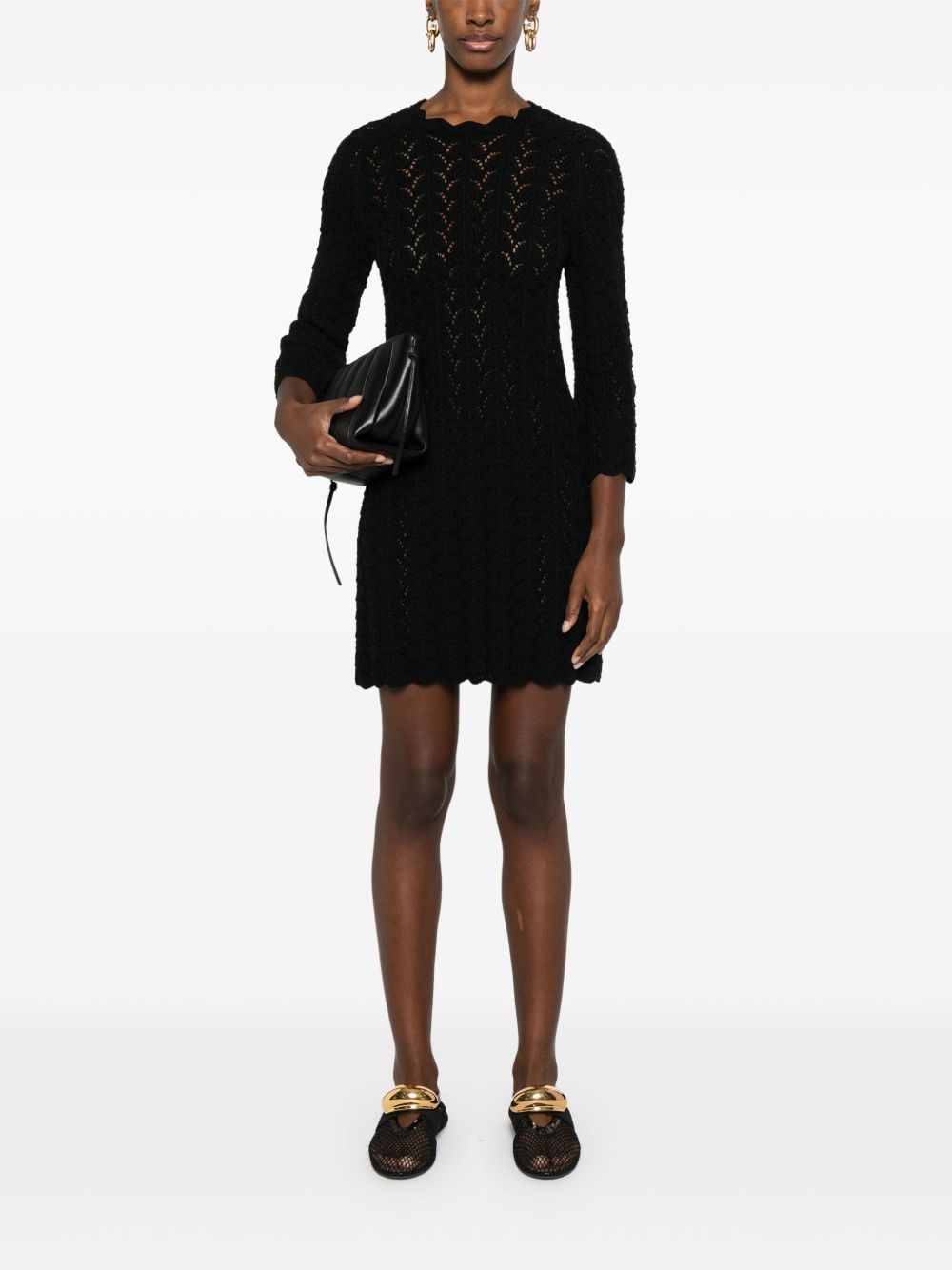 Ditu open-knit minidress - 2