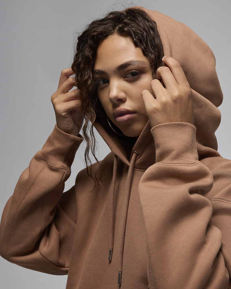 Jordan Flight Fleece Women's Satin Lined Pullover Hoodie 3