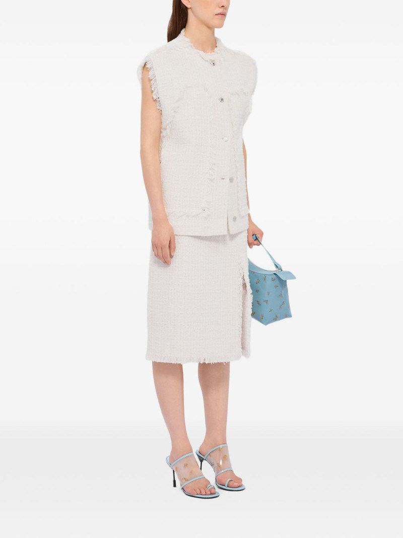 MSGM frayed buttoned vest outlook