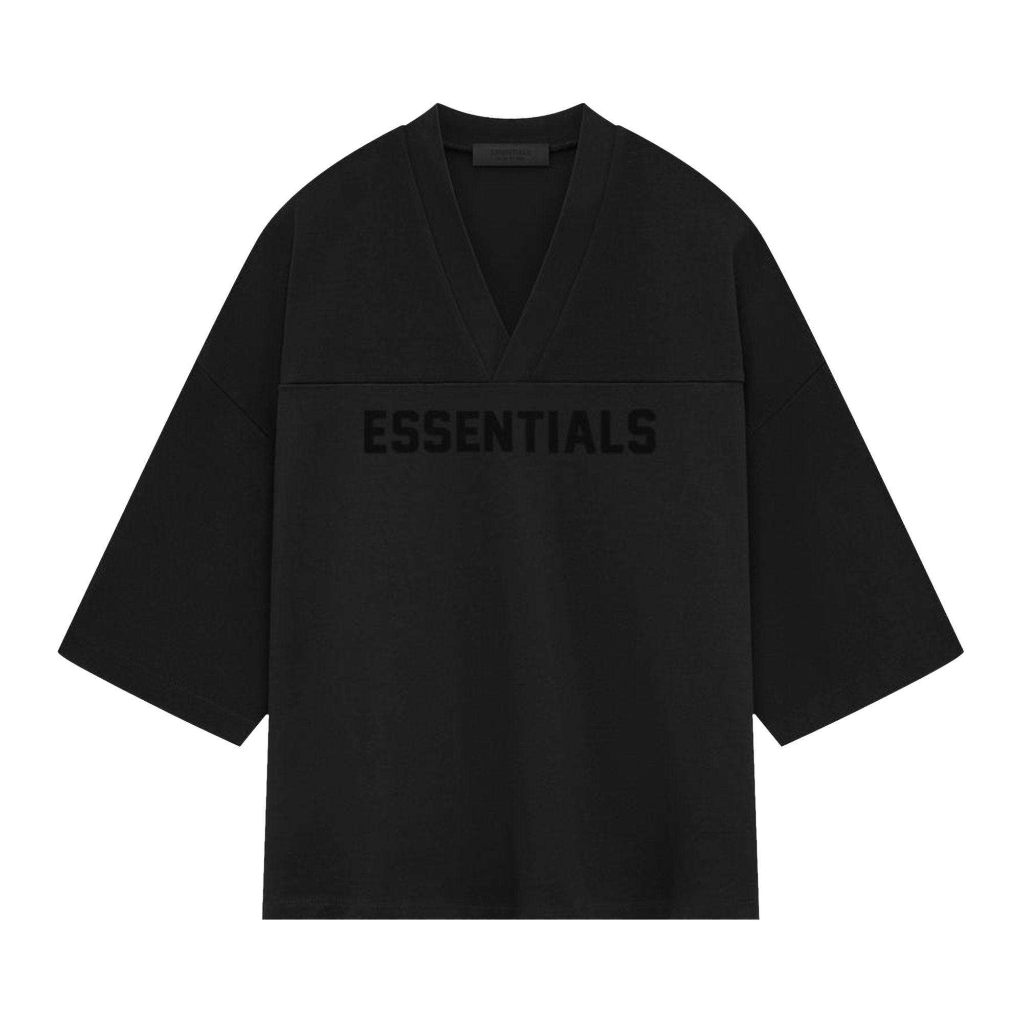 Fear of God Essentials Heavy Jersey Football Tee 'Jet Black' - 1