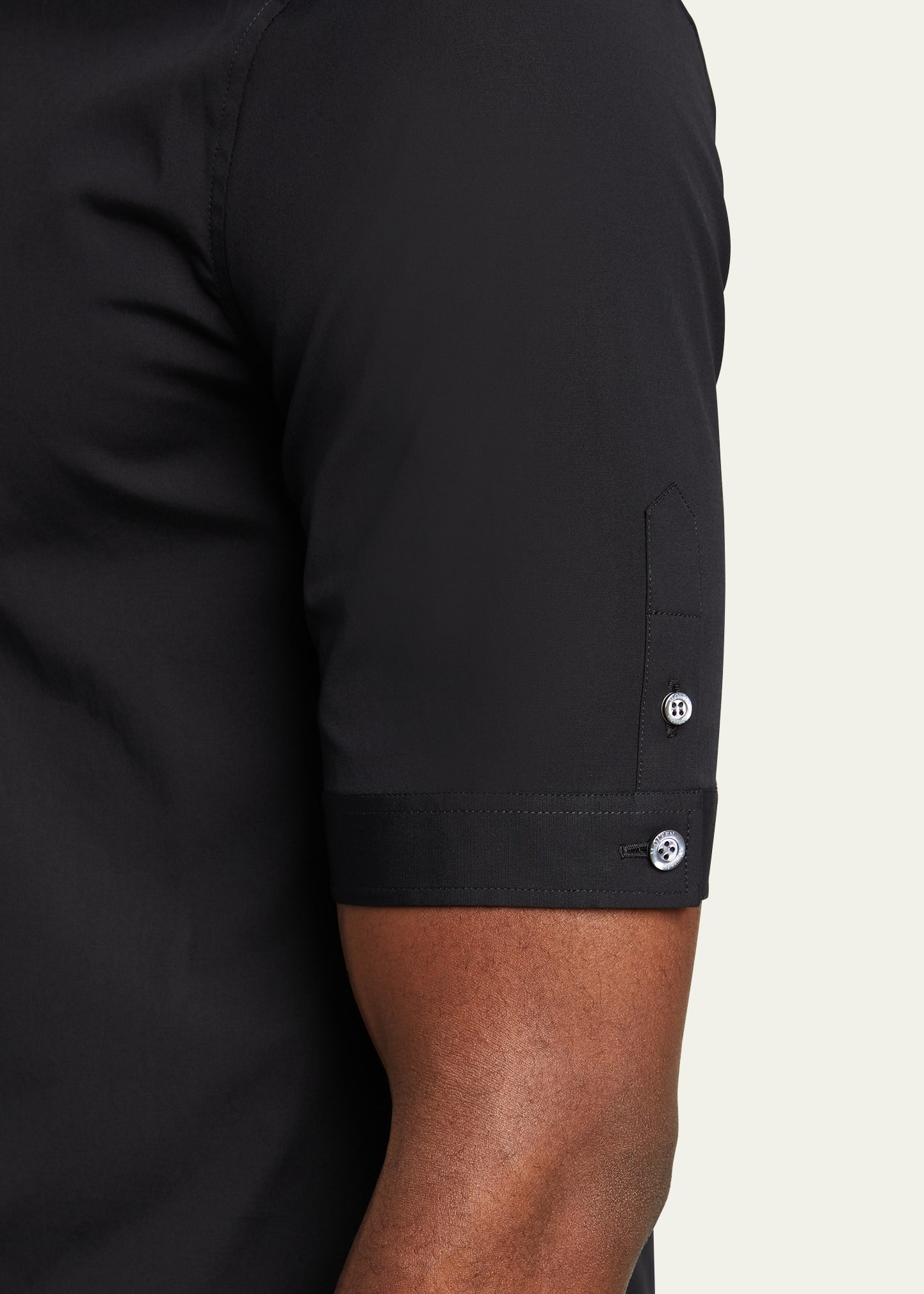 Men's Basic Point-Collar Sport Shirt - 4
