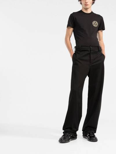 VERSACE JEANS COUTURE V Emblem cotton T-shirt outlook