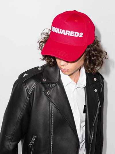 DSQUARED2 contrast logo baseball cap outlook