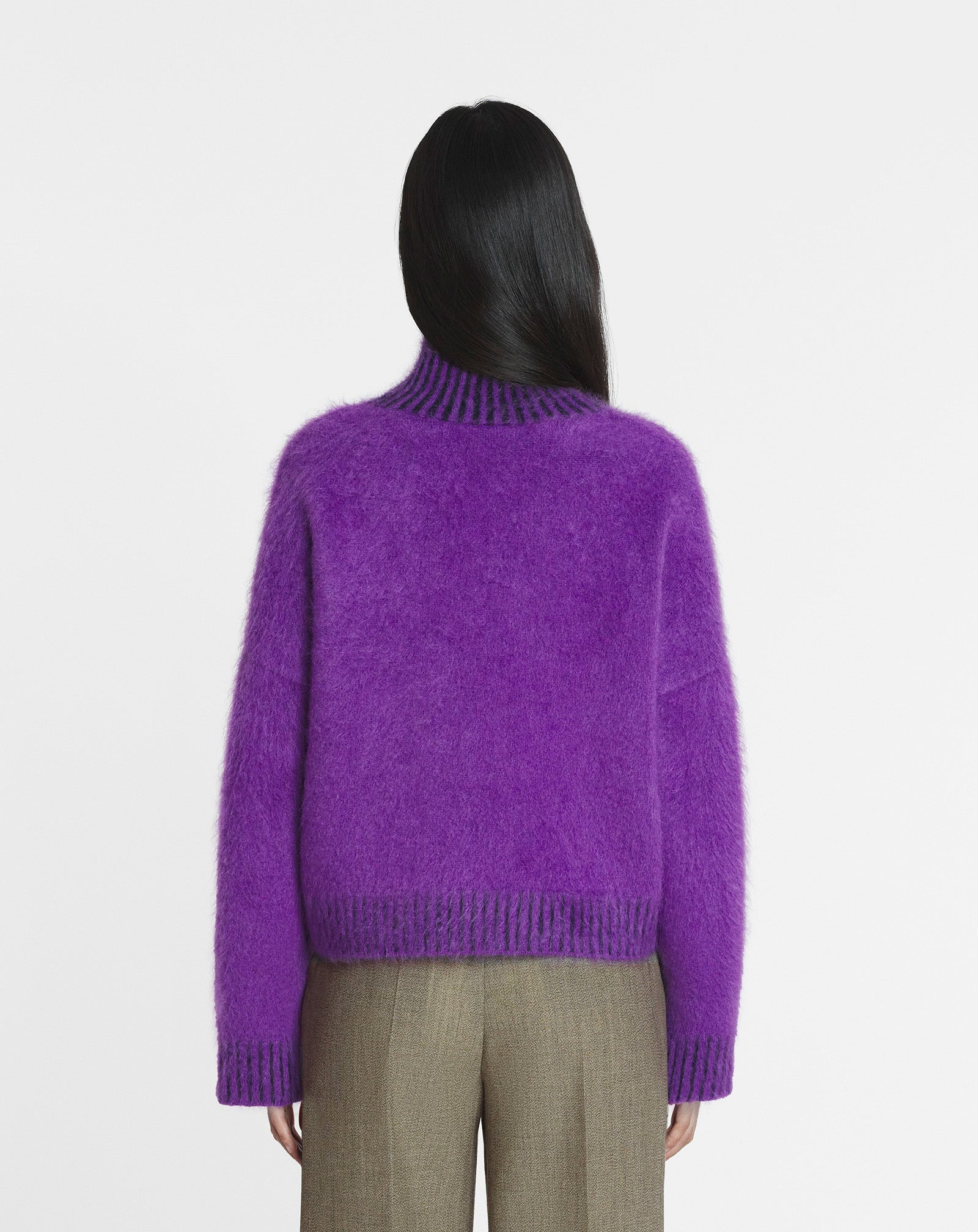 BRUSHED MOHAIR SWEATER - 4