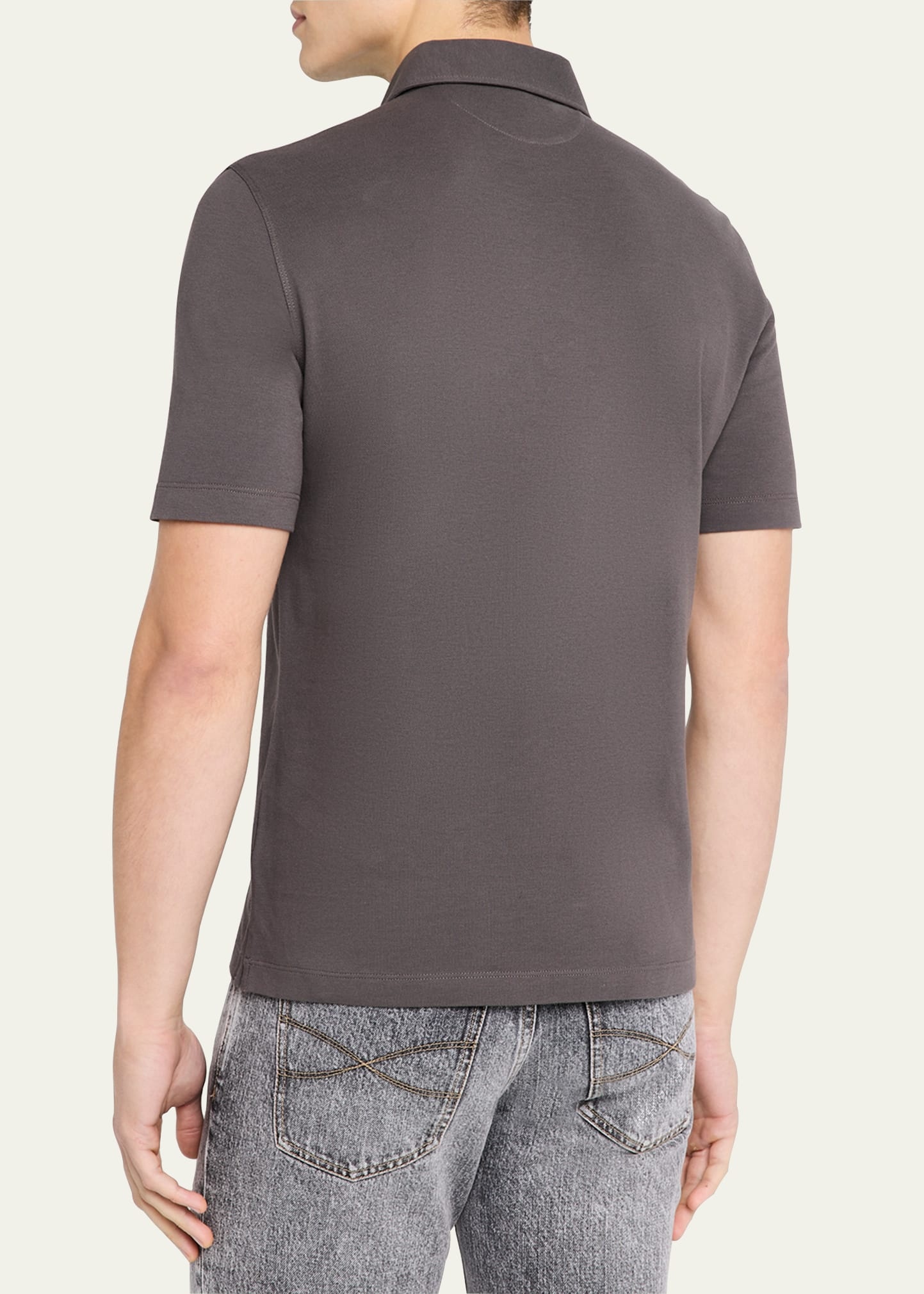 Men's Slim Cotton Polo Shirt - 3